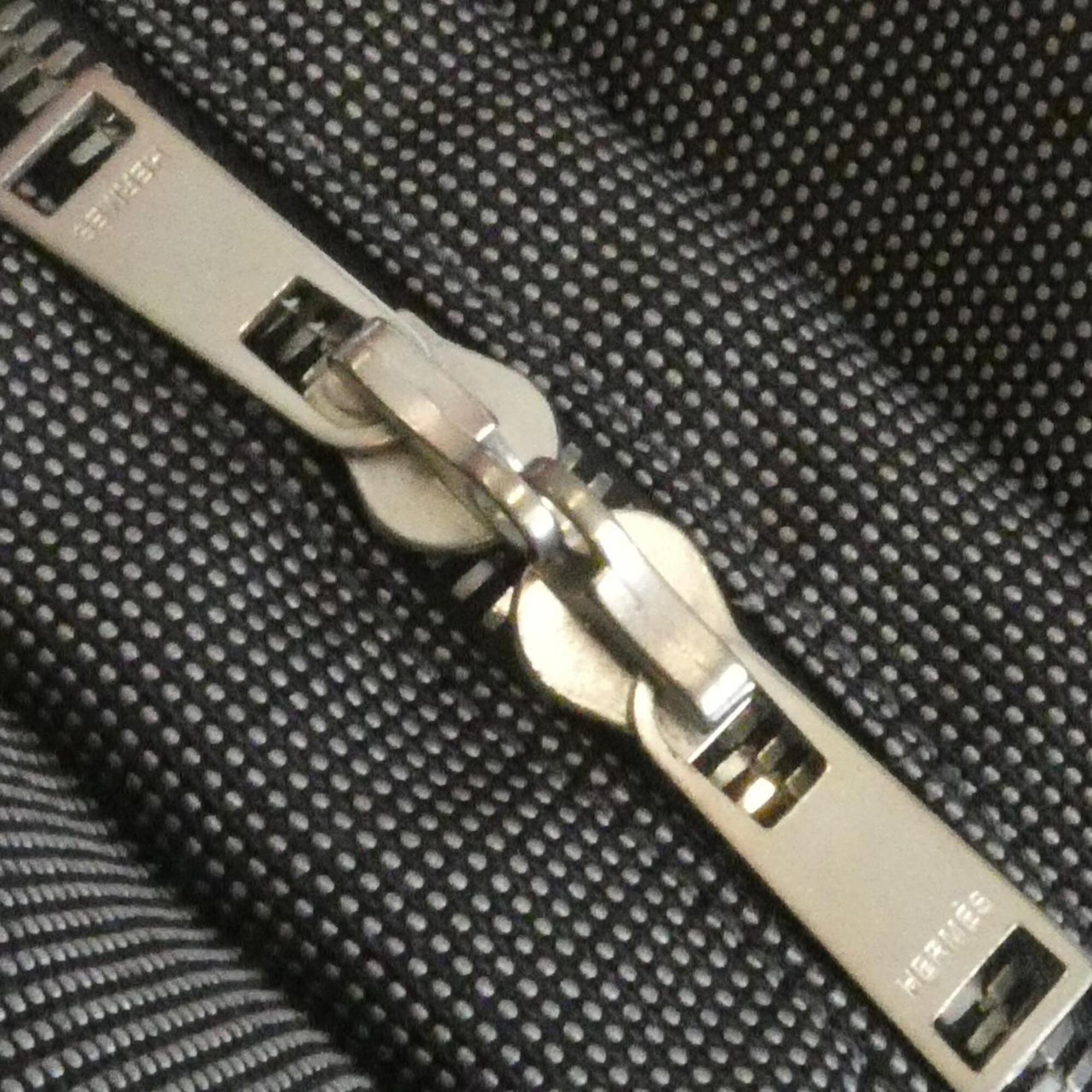 Hermes Black Canvas Handbag (Pre-Owned)