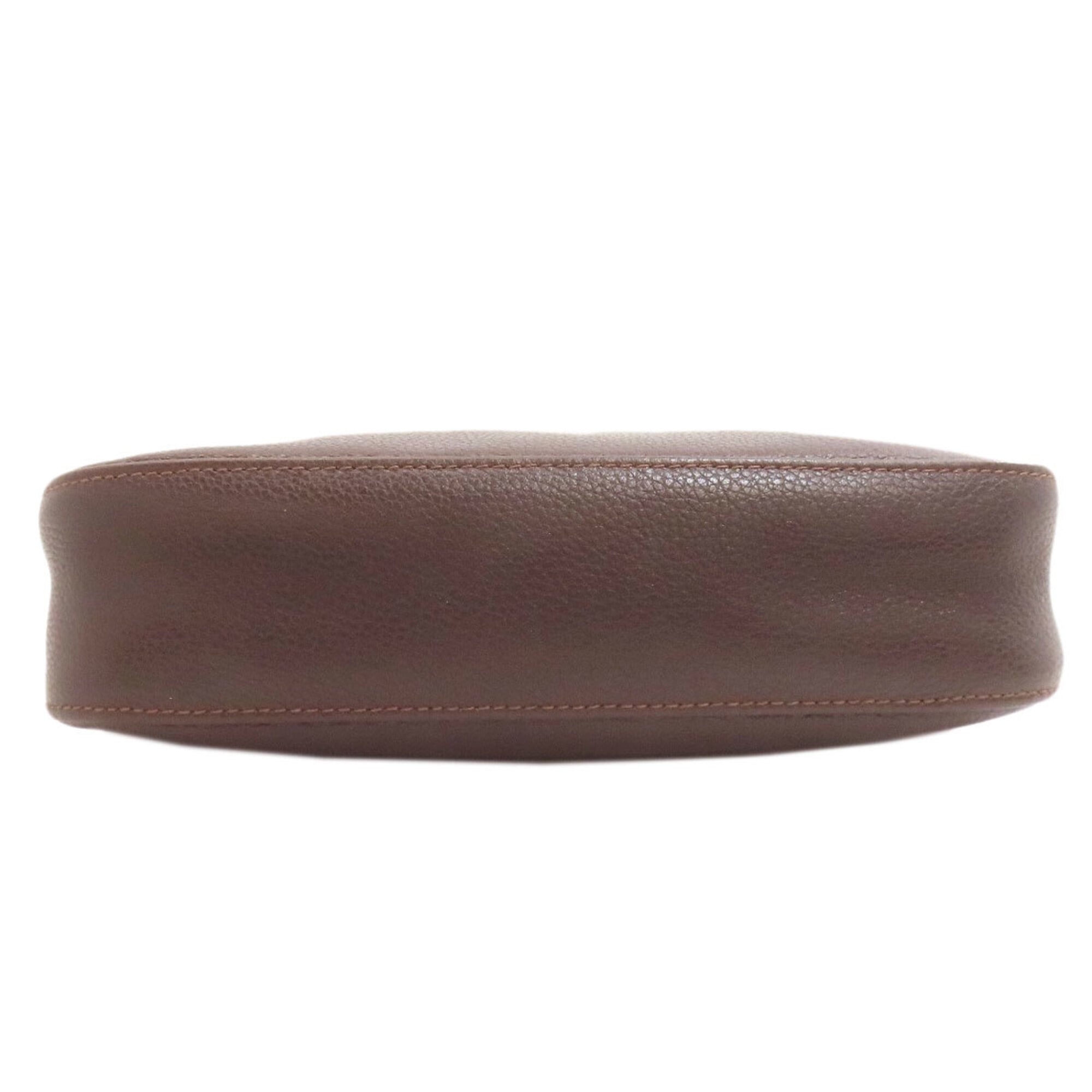 Longchamp Brown Leather Shoulder Bag (Pre-Owned)