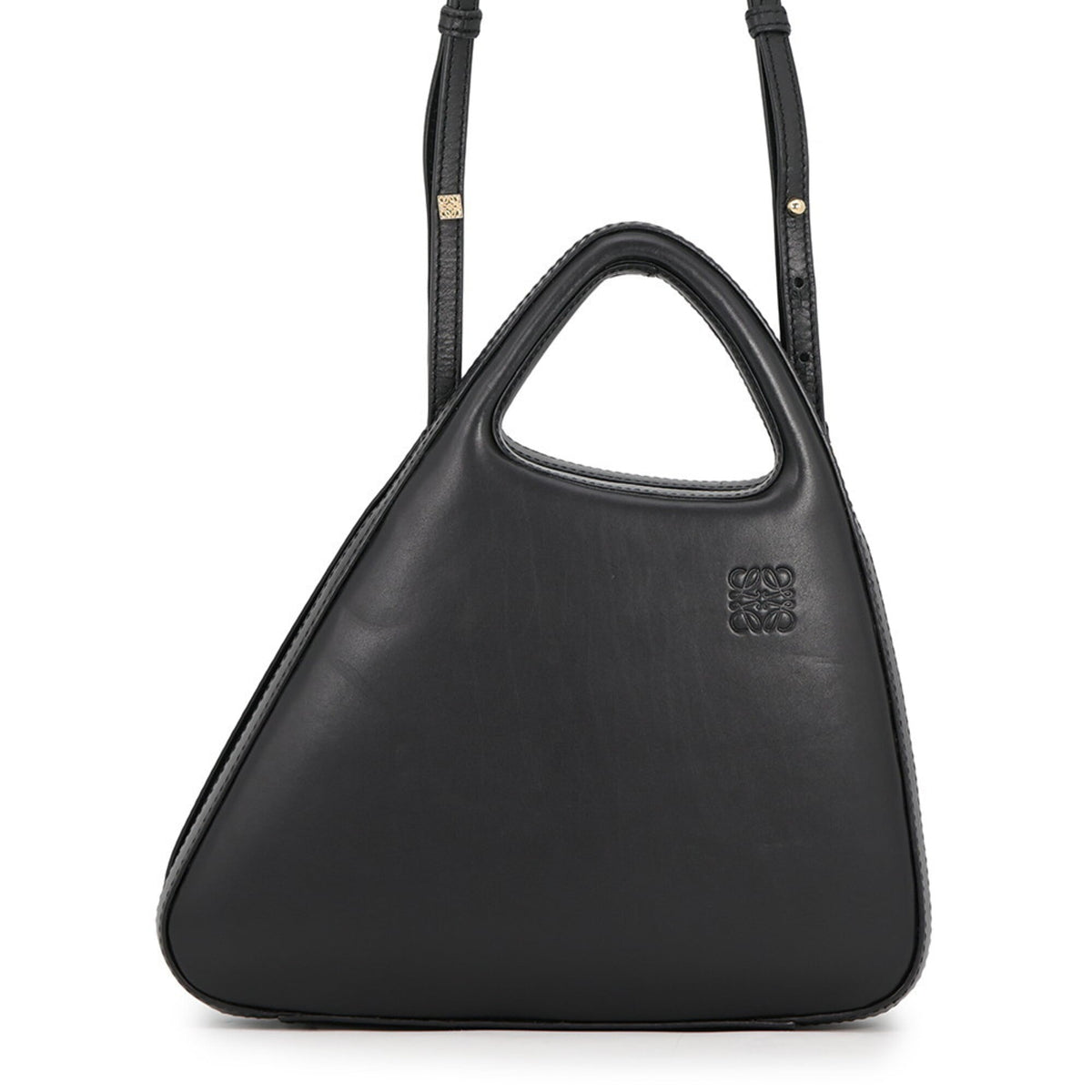 Loewe Black Leather Handbag Shoulder Bag (Pre-Owned)