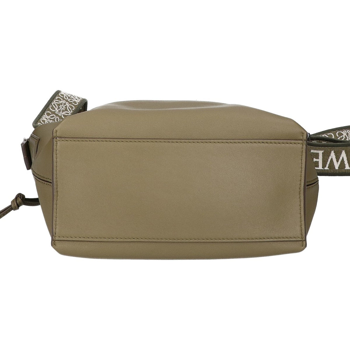 Loewe Green Khaki Leather Crossbody Bag Shoulder Bag (Pre-Owned)