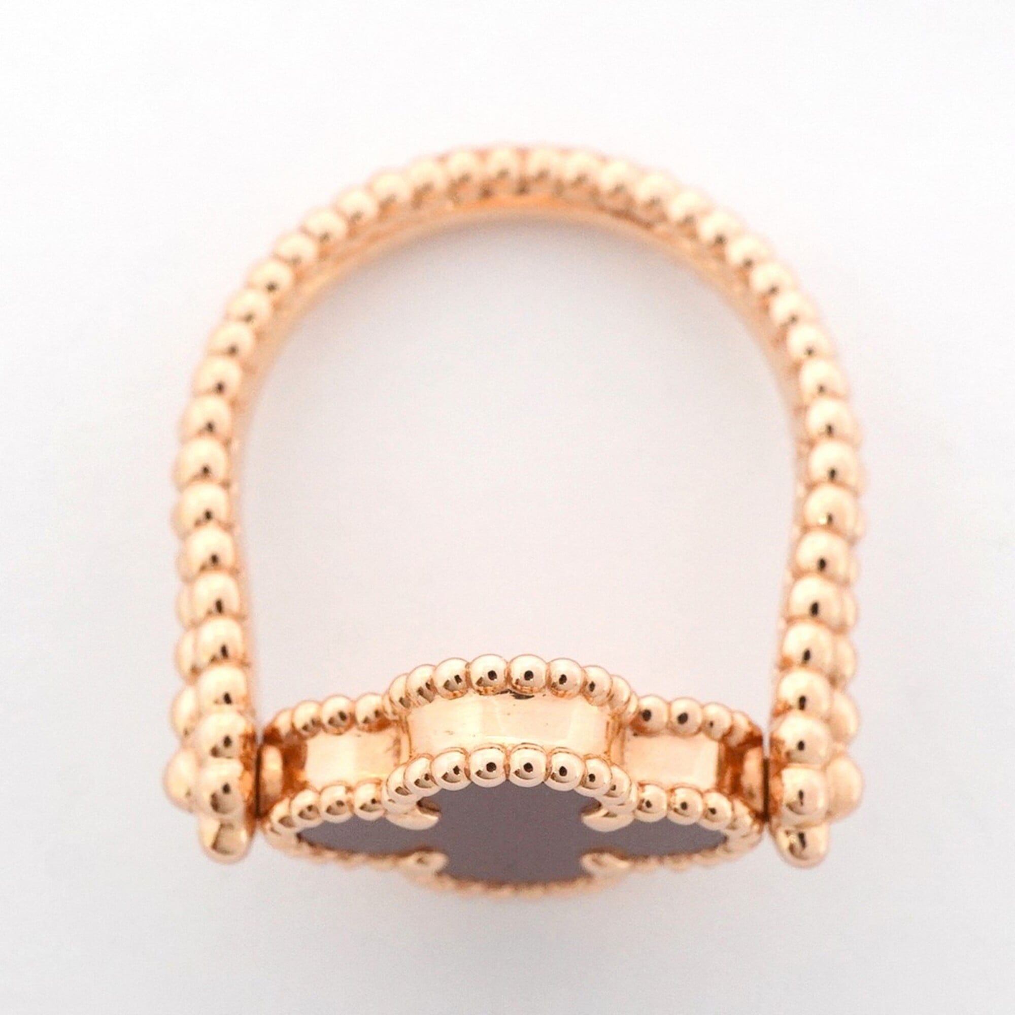Van Cleef & Arpels Red Color Pink Gold (18K) Band Ring (Pre-Owned)