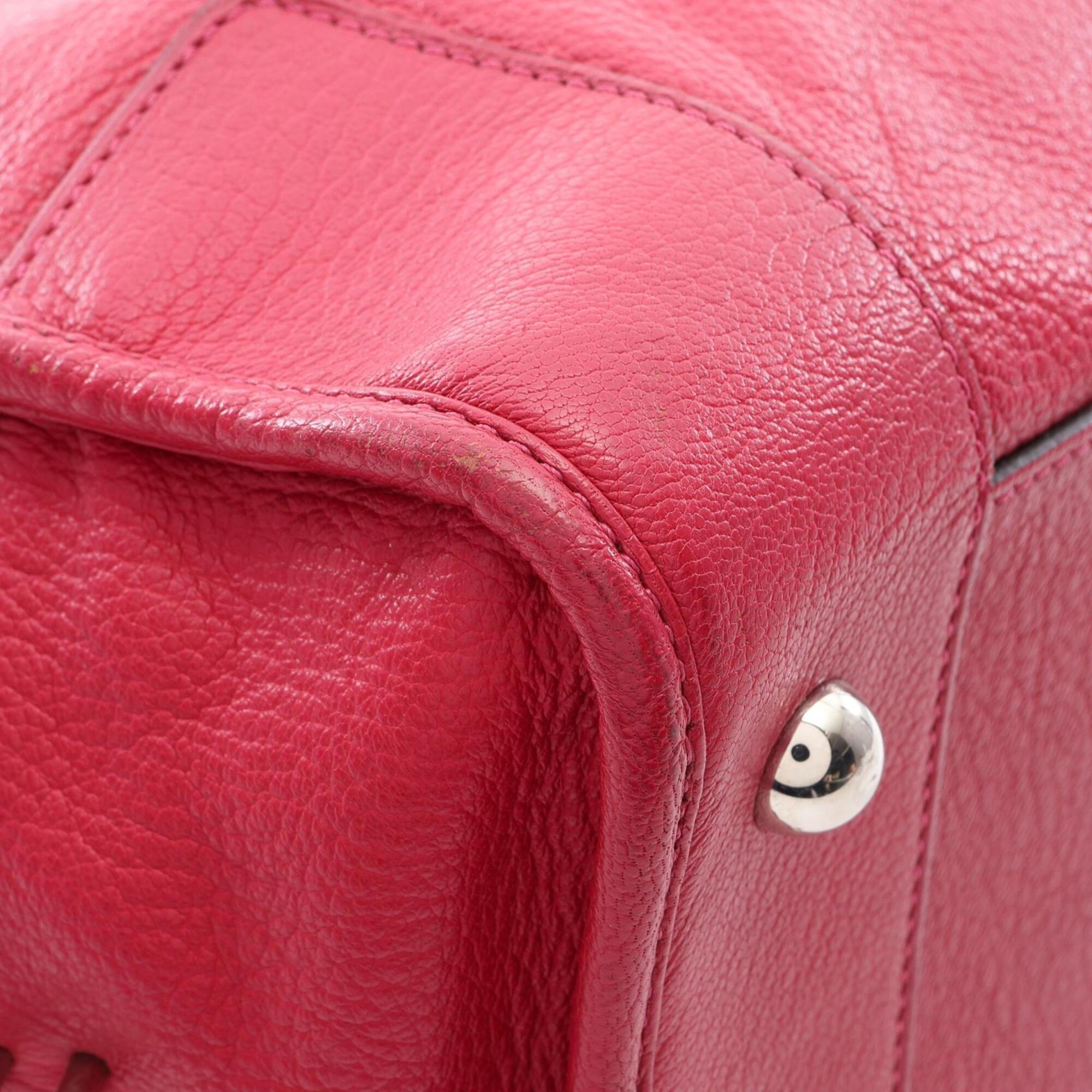 Loewe Red Color Leather Handbag (Pre-Owned)