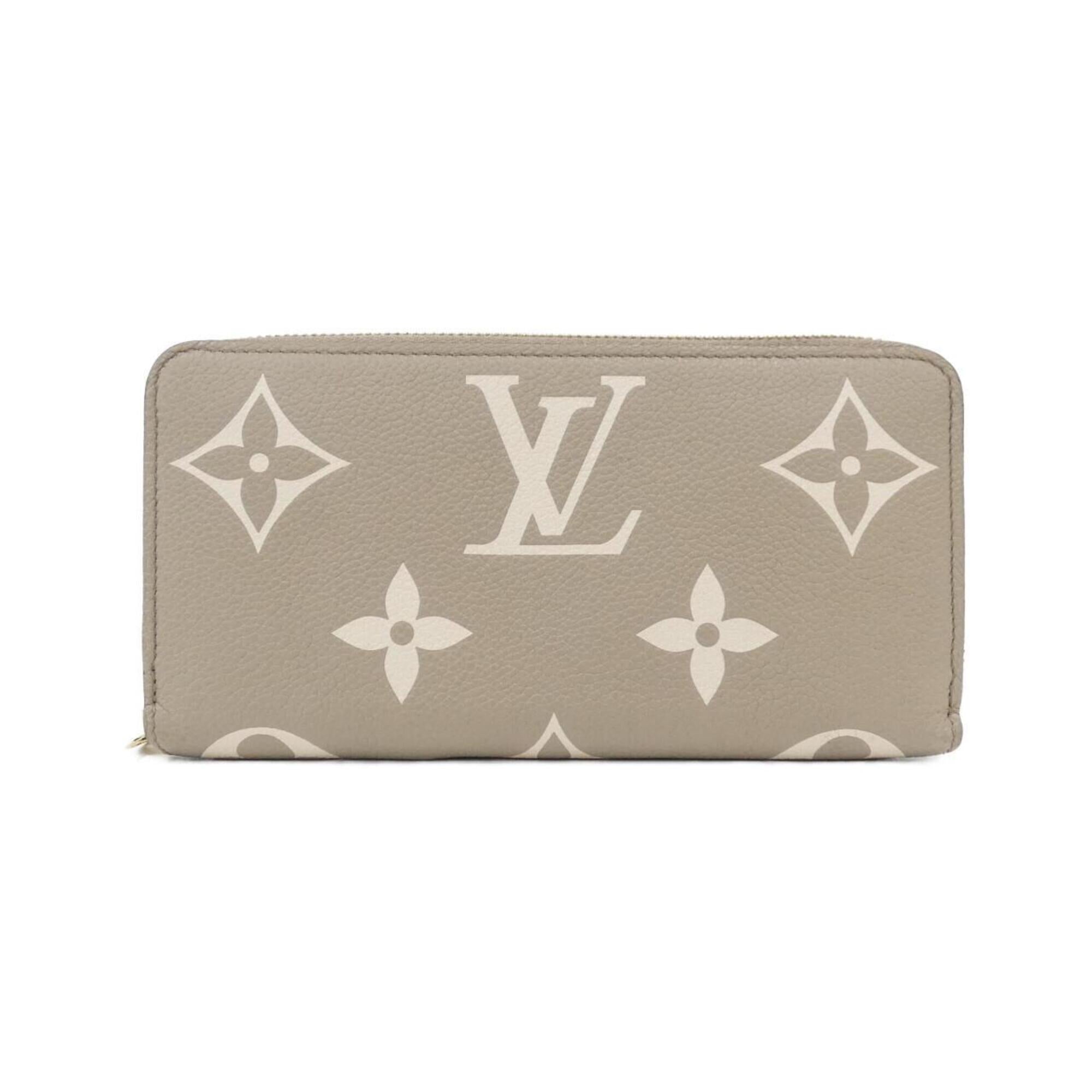 Louis Vuitton Monogram Empreinte Tourterelle Leather Long Wallet (Bi-Fold) (Pre-Owned)