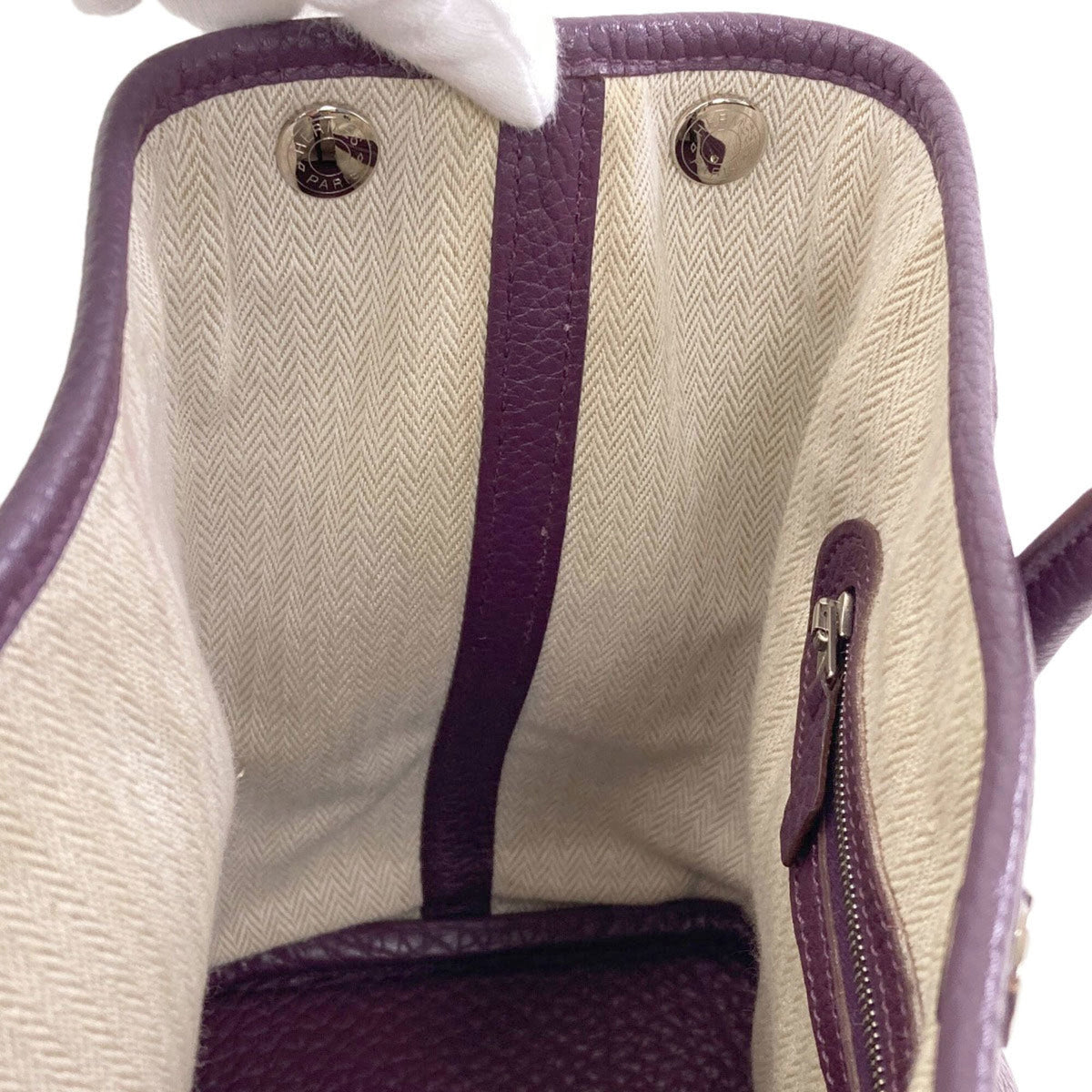 Hermes Purple Negonda Leather Handbag (Pre-Owned)