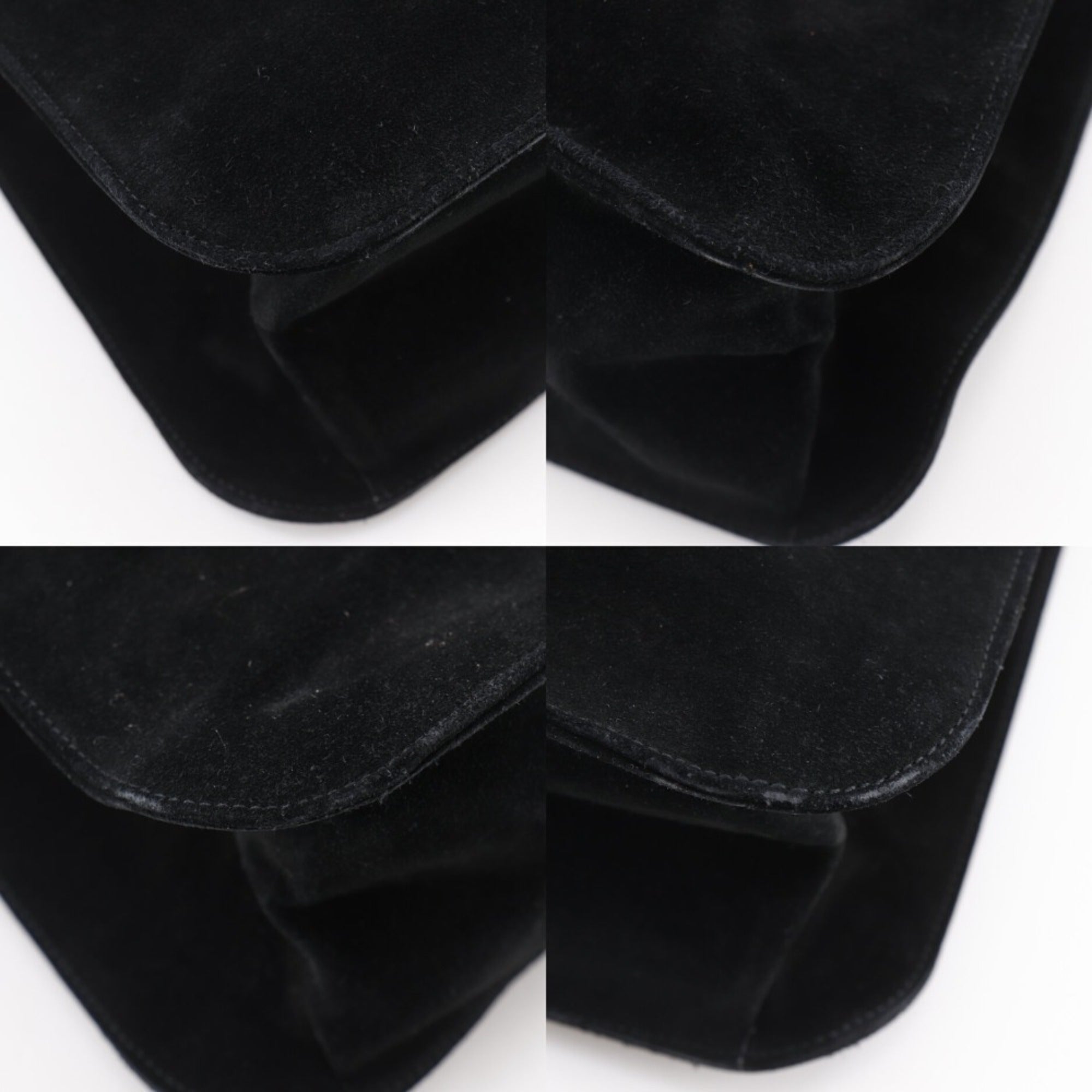 Gucci Black Suede Shoulder Bag (Pre-Owned)
