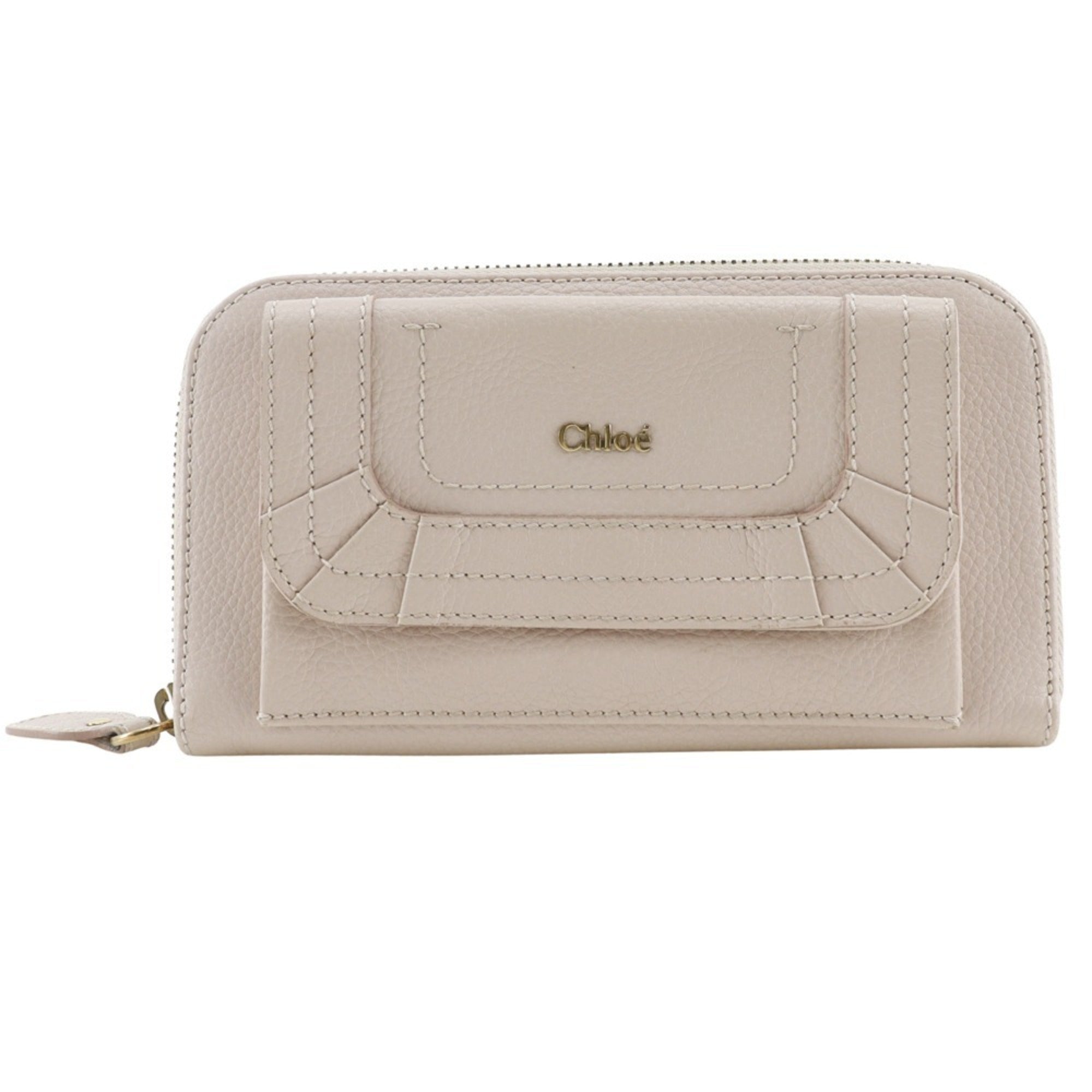 Chloé Pink Leather Long Wallet (Bi-Fold) (Pre-Owned)