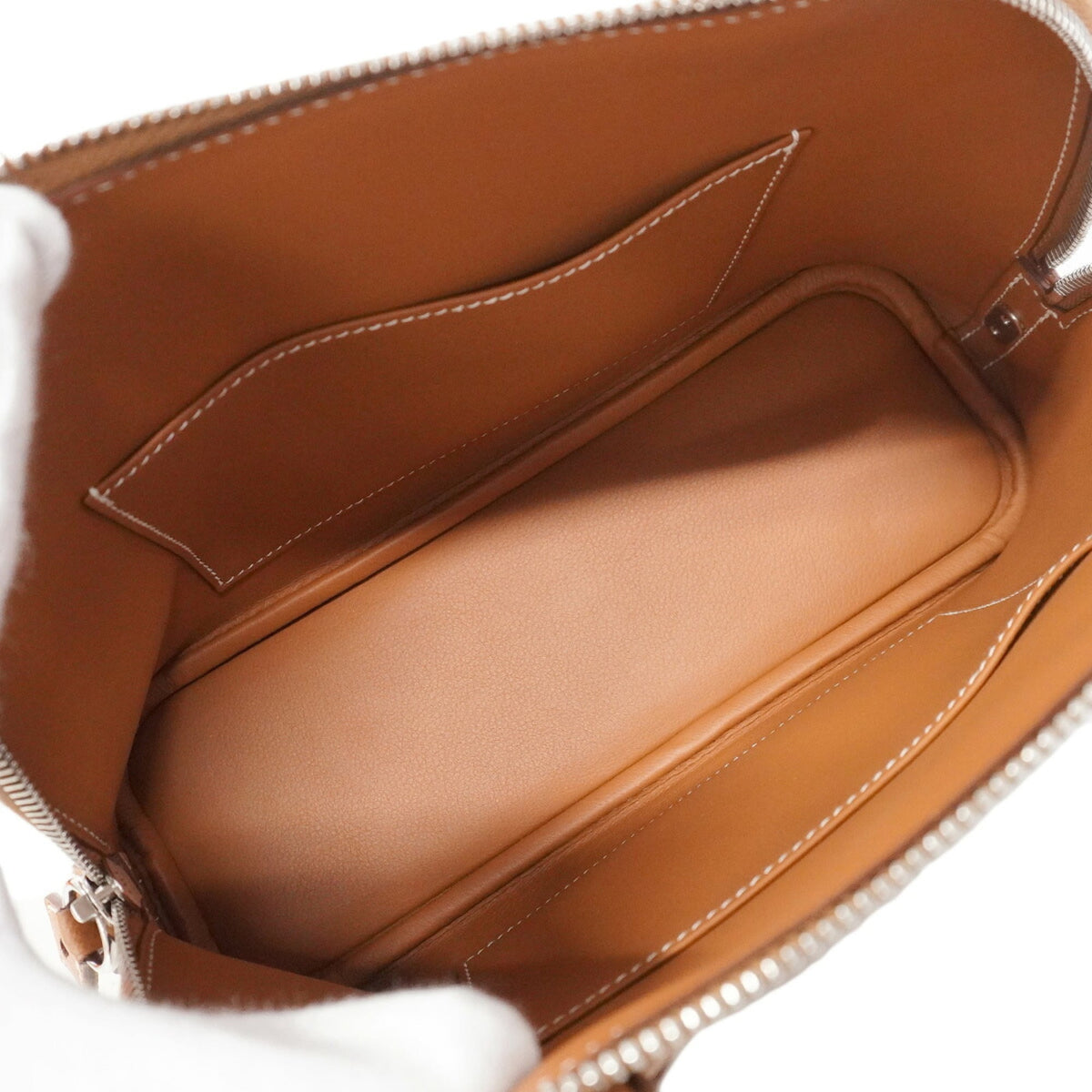 Hermes Gold Leather Handbag (Pre-Owned)