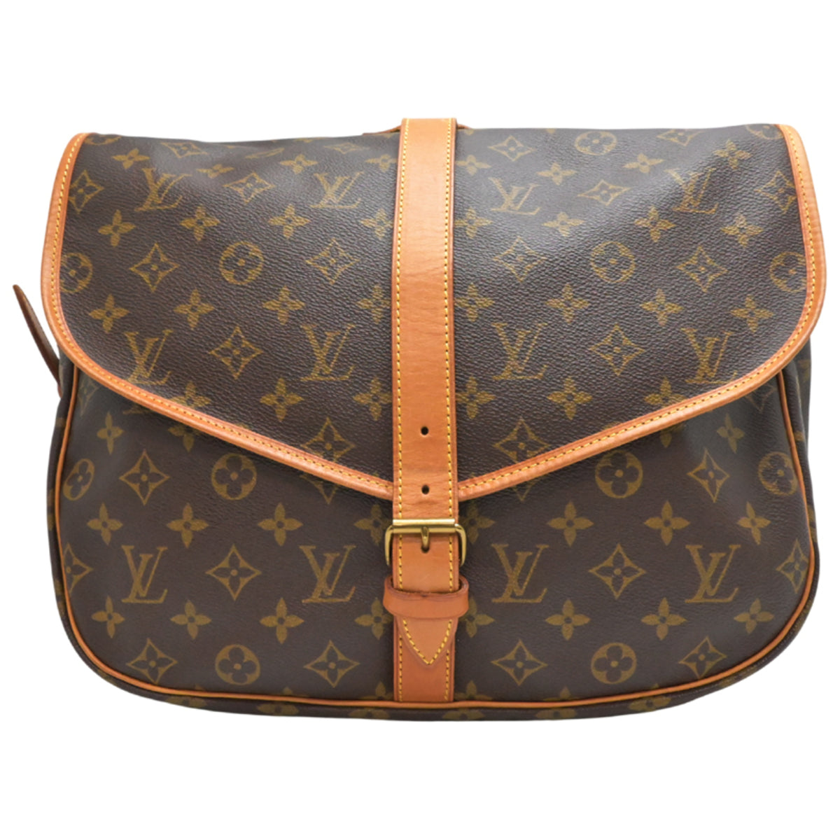 Louis Vuitton Brown Monogram Shoulder Bag (Pre-Owned)