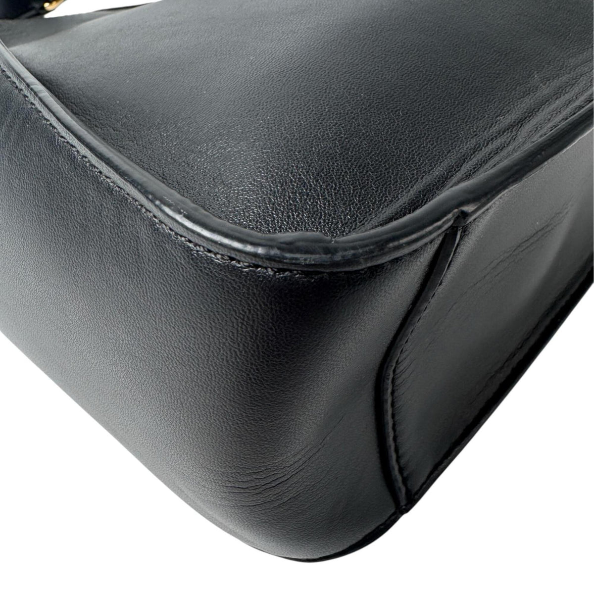 Stella Mccartney Black Leather Shoulder Bag (Pre-Owned)
