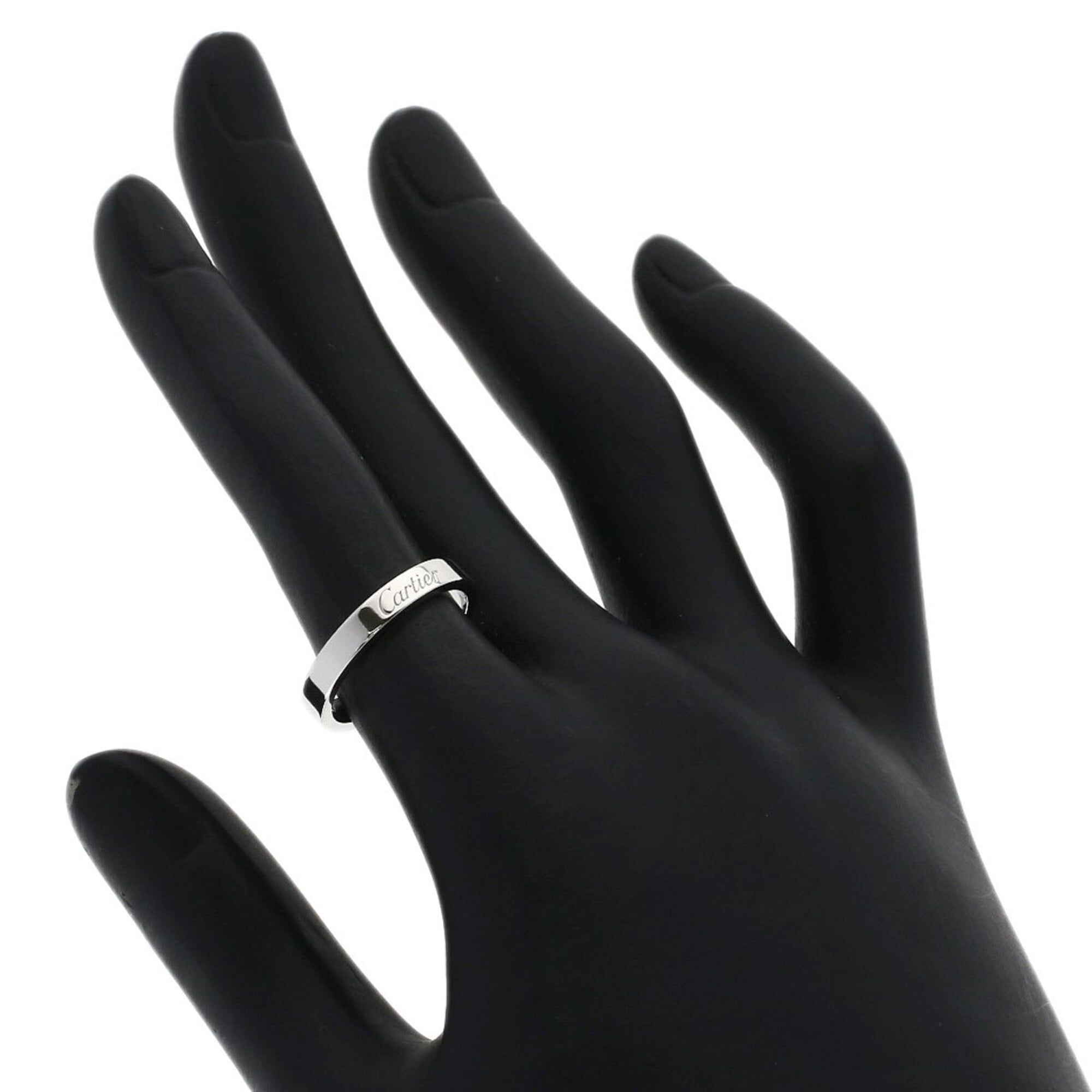 Cartier Platinum Platinum 950 Band Ring (Pre-Owned)
