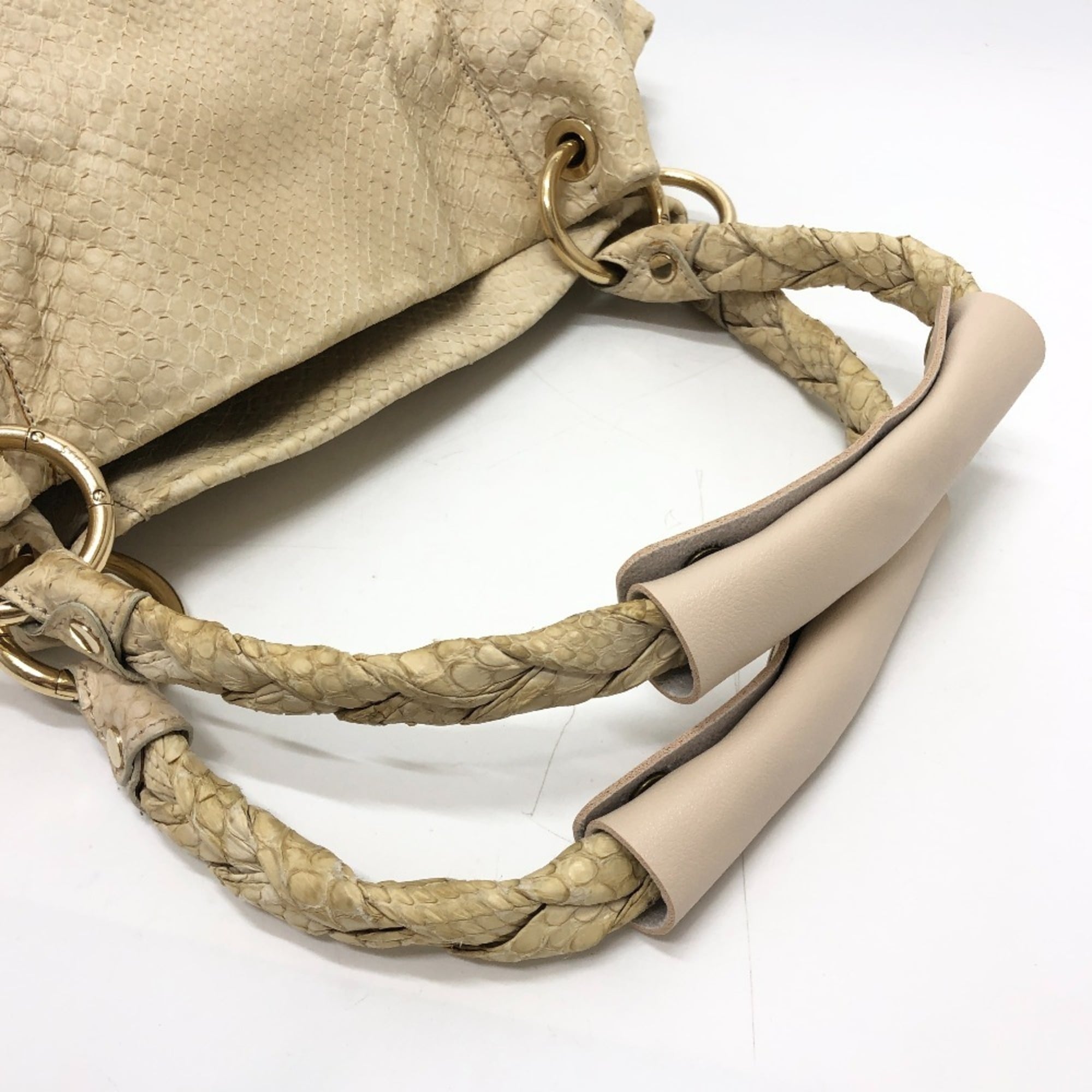Tod's White Leather Handbag Shoulder Bag Tote Bag (Pre-Owned)