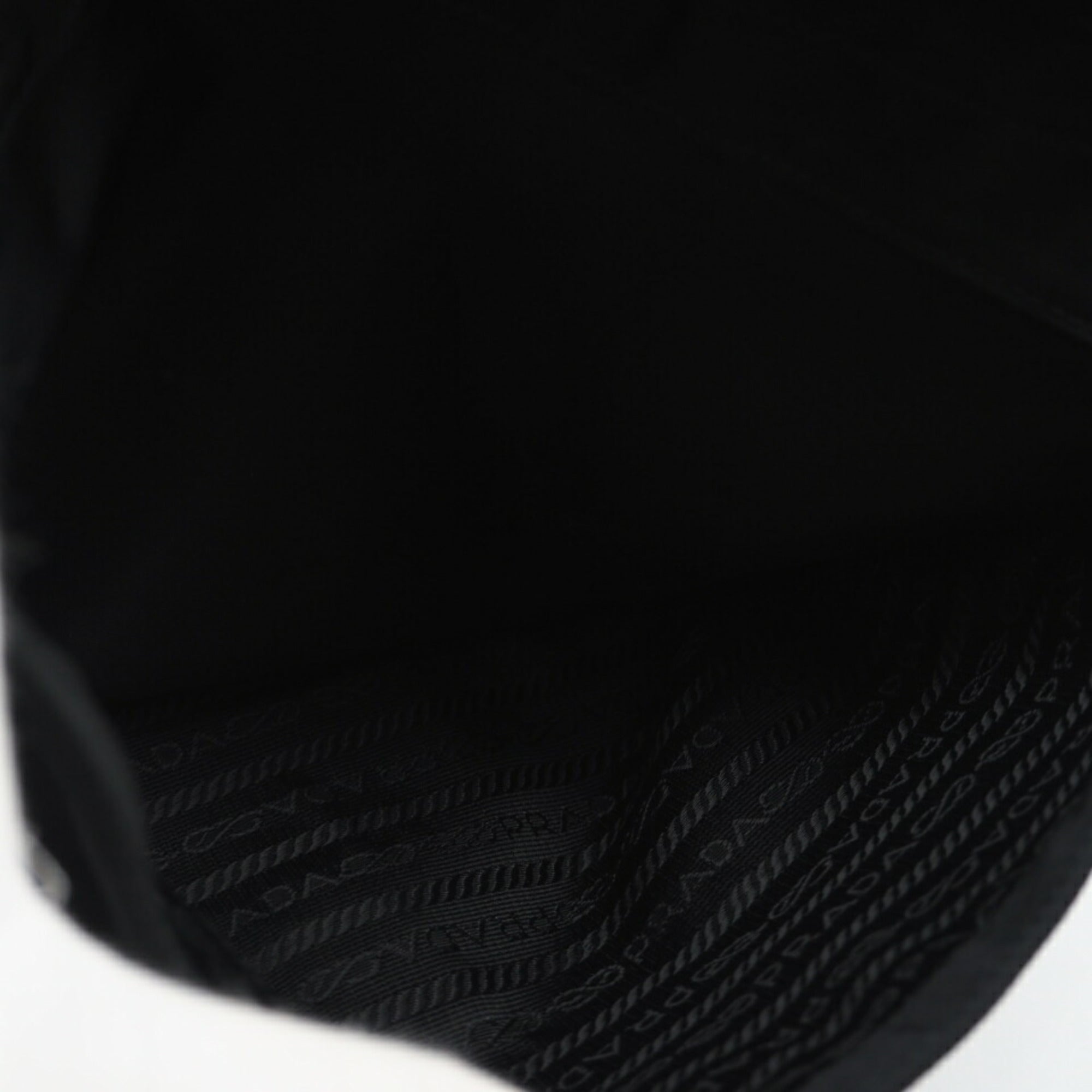 Prada Black Nero Nylon Leather Shoulder Bag (Pre-Owned)