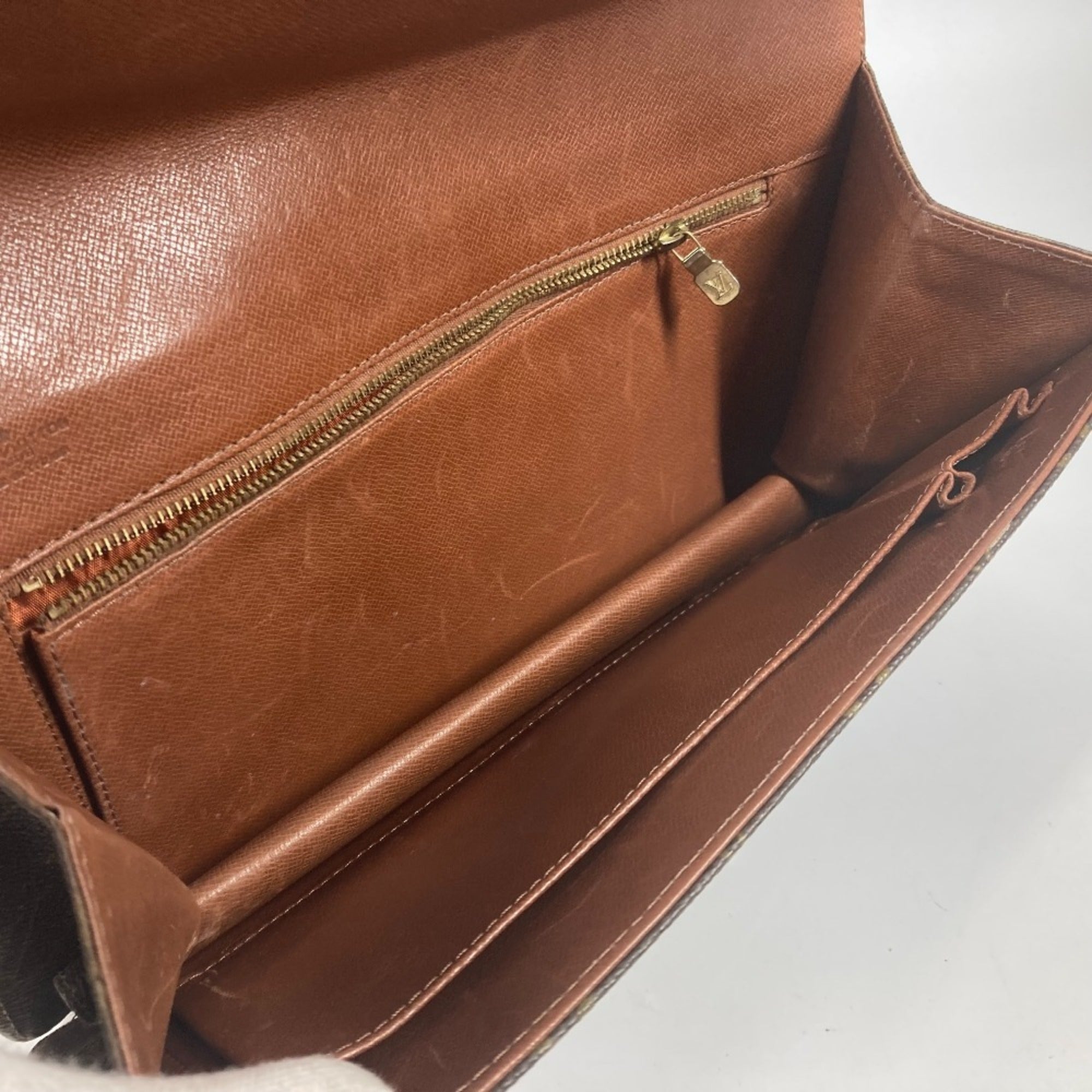 Louis Vuitton Brown Monogram Monogram Clutch Bag Pochette Pouch (Pre-Owned)
