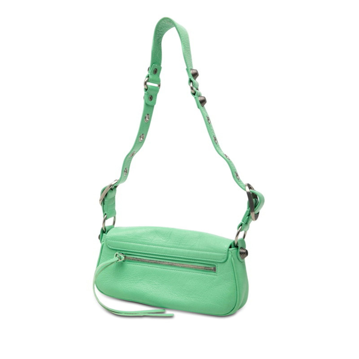 Balenciaga Green Leather Shoulder Bag (Pre-Owned)