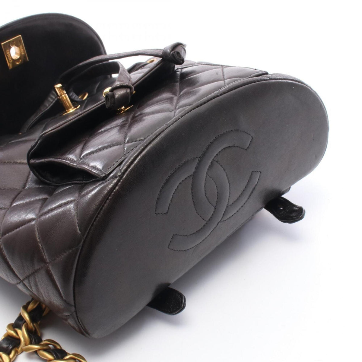 Chanel Black Leather Backpack (Pre-Owned)