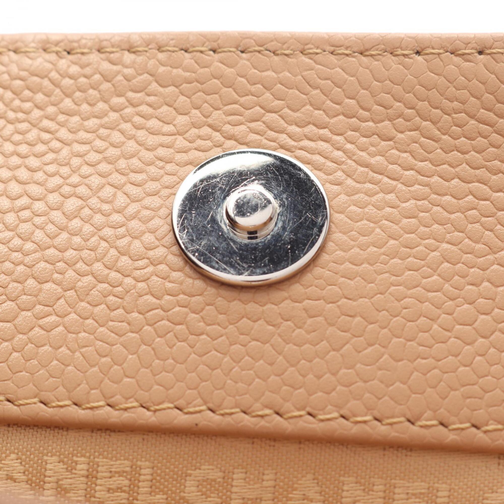 Chanel Beige Grained Calfskin Handbag Tote Bag (Pre-Owned)
