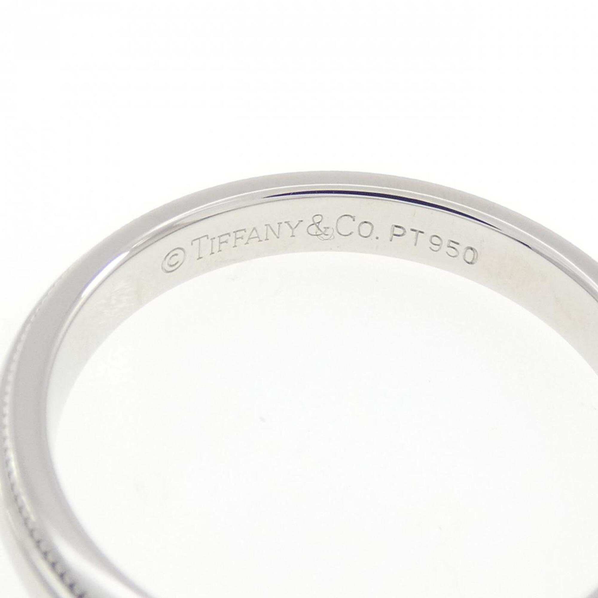 Tiffany Platinum Platinum 950 Band Ring (Pre-Owned)