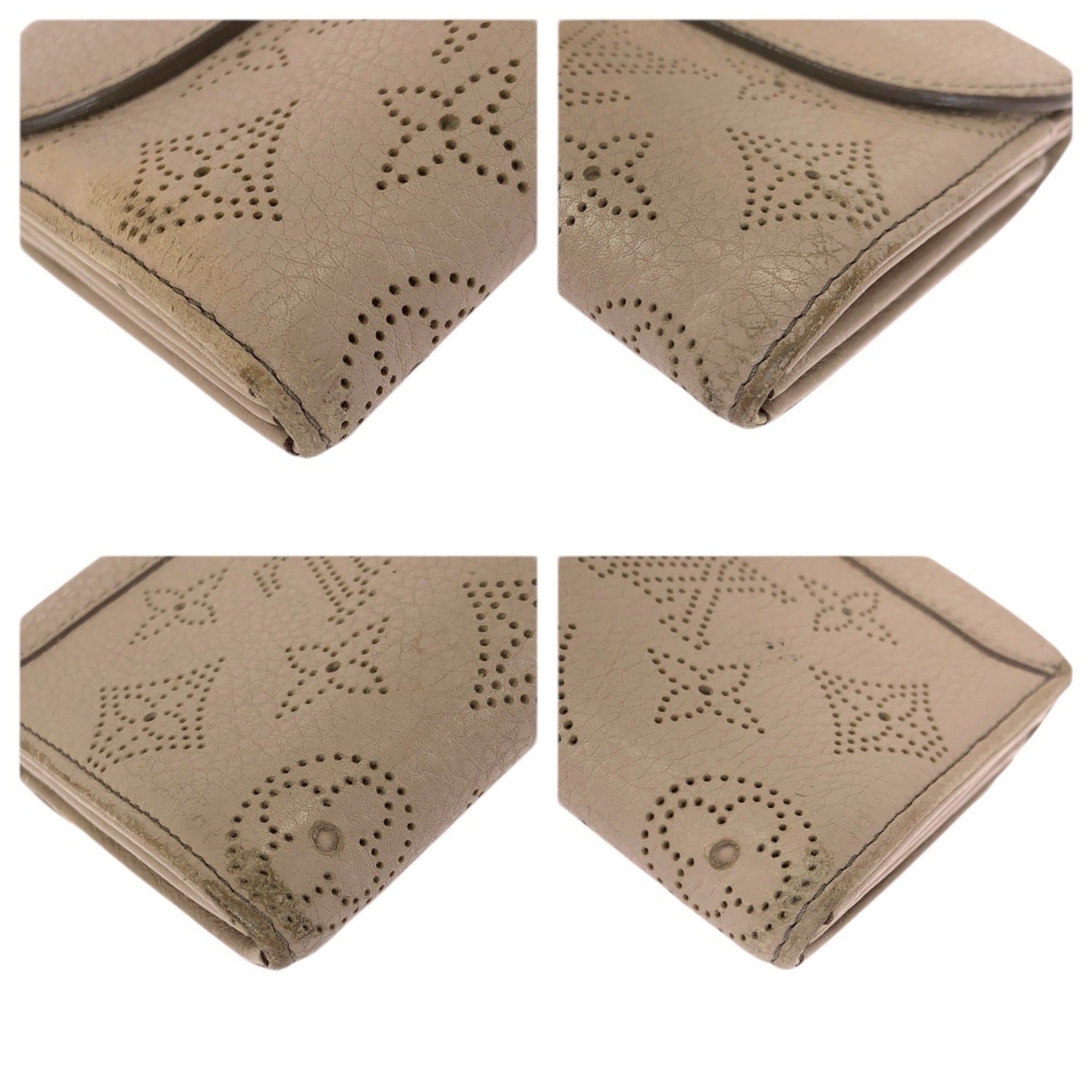 Louis Vuitton Beige Monogram Long Wallet (Bi-Fold) (Pre-Owned)