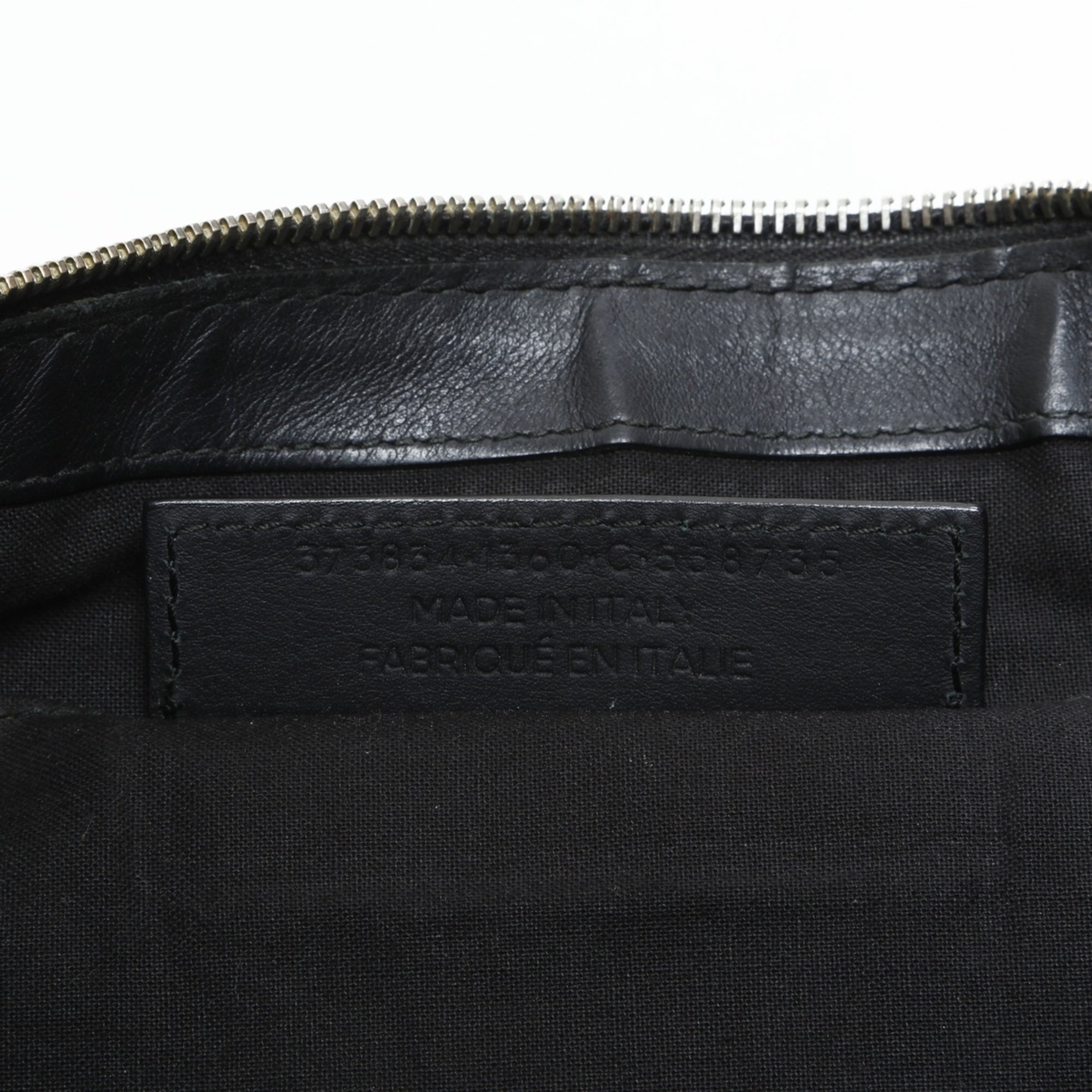 Balenciaga Black Leather Clutch Bag (Pre-Owned)