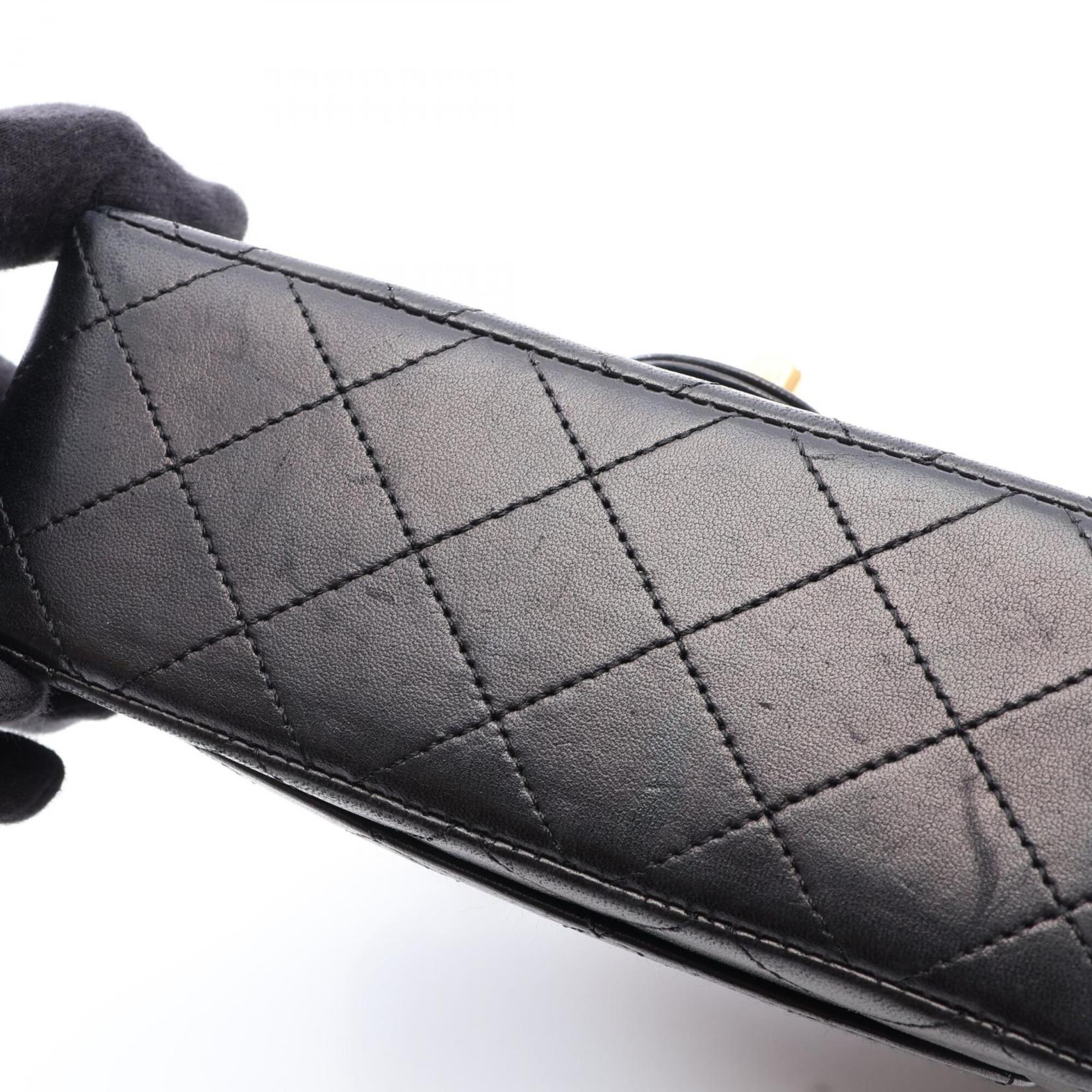 Chanel Black Leather Handbag (Pre-Owned)