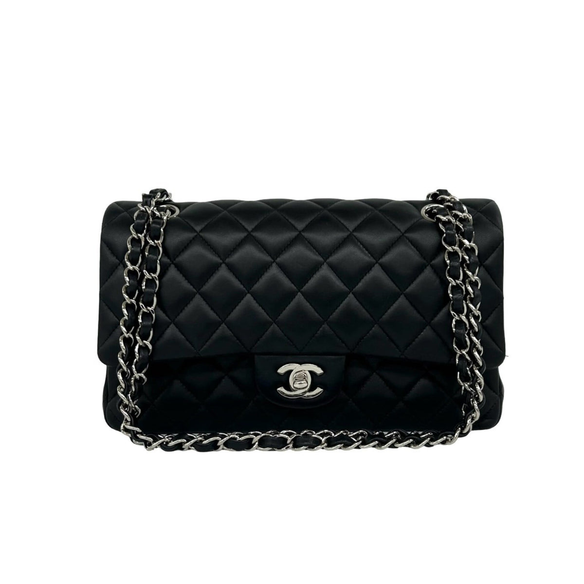 Chanel Black Leather Shoulder Bag (Pre-Owned)