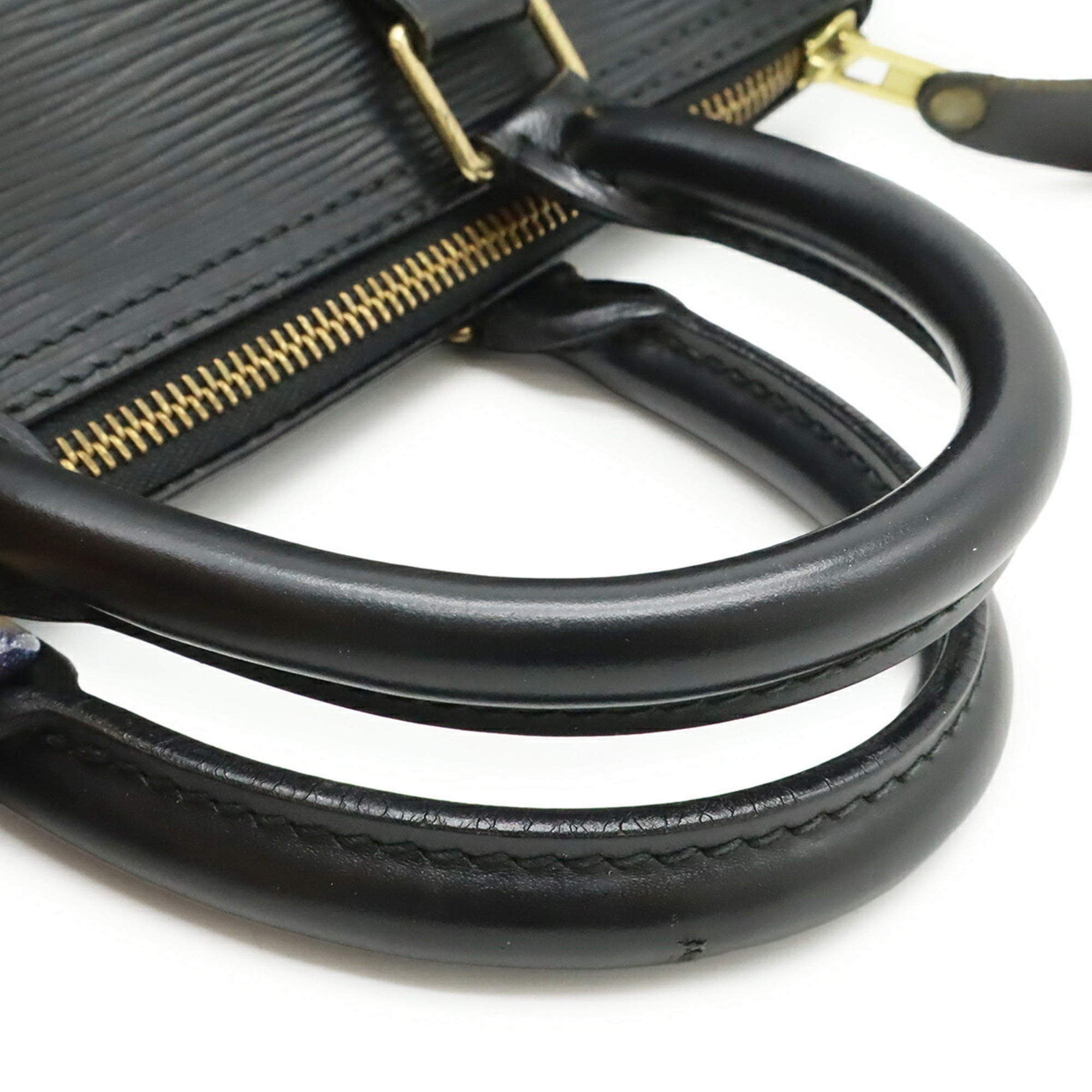 Louis Vuitton Black Noir Epi Leather Handbag (Pre-Owned)
