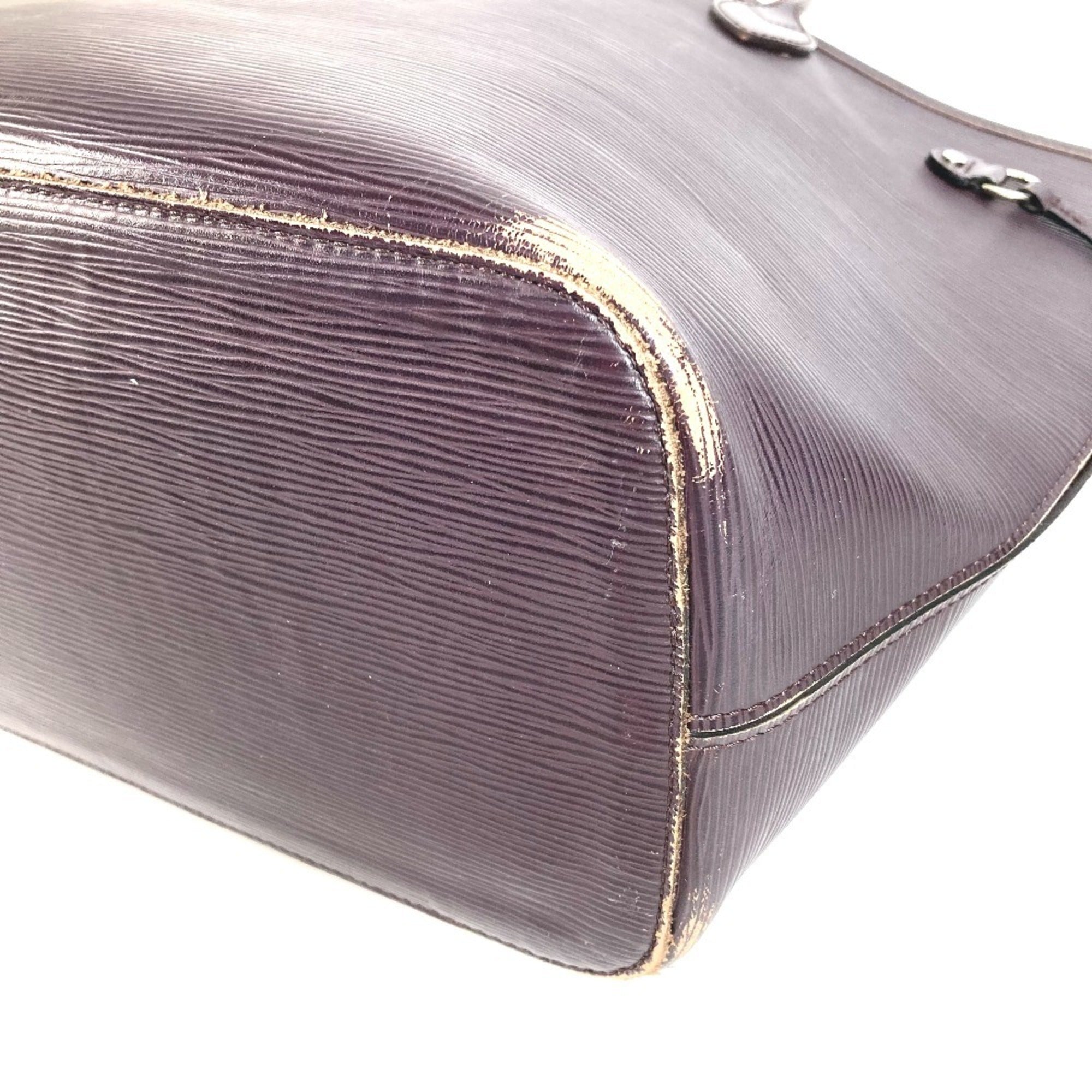 Louis Vuitton Purple Quetsche Epi Leather Shoulder Bag Tote Bag (Pre-Owned)