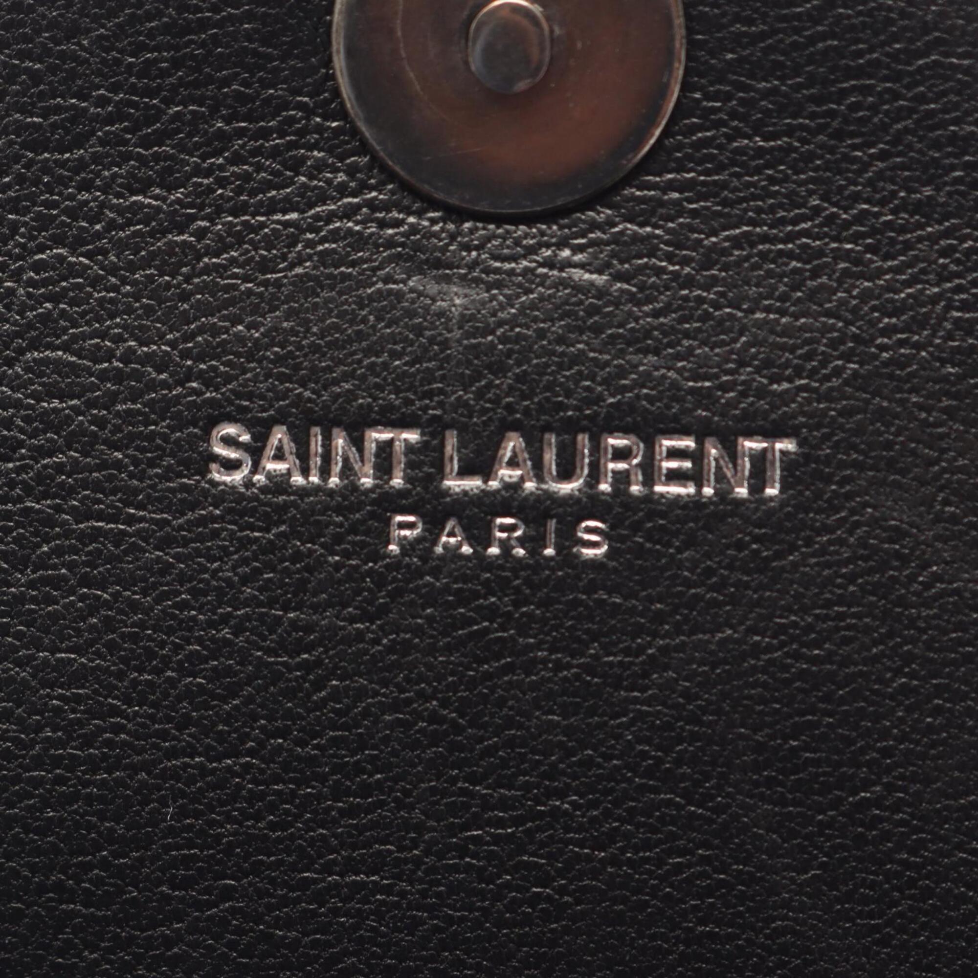 Saint Laurent Black Leather Handbag Shoulder Bag (Pre-Owned)