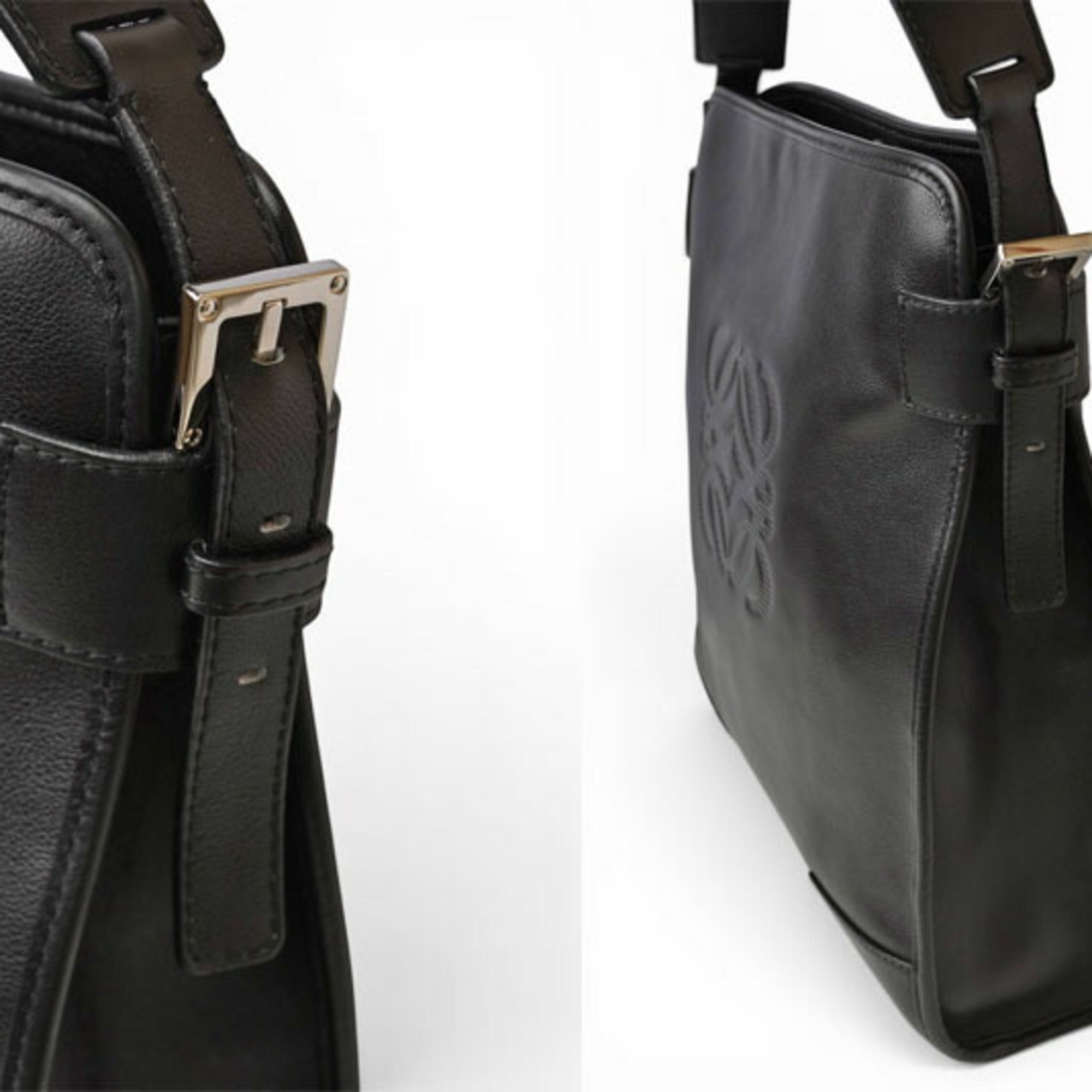 Loewe Black Leather Shoulder Bag (Pre-Owned)