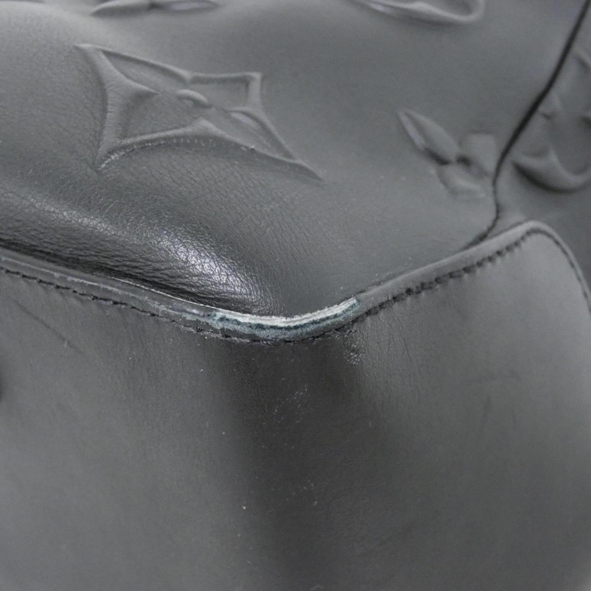 Louis Vuitton Black Leather Handbag (Pre-Owned)