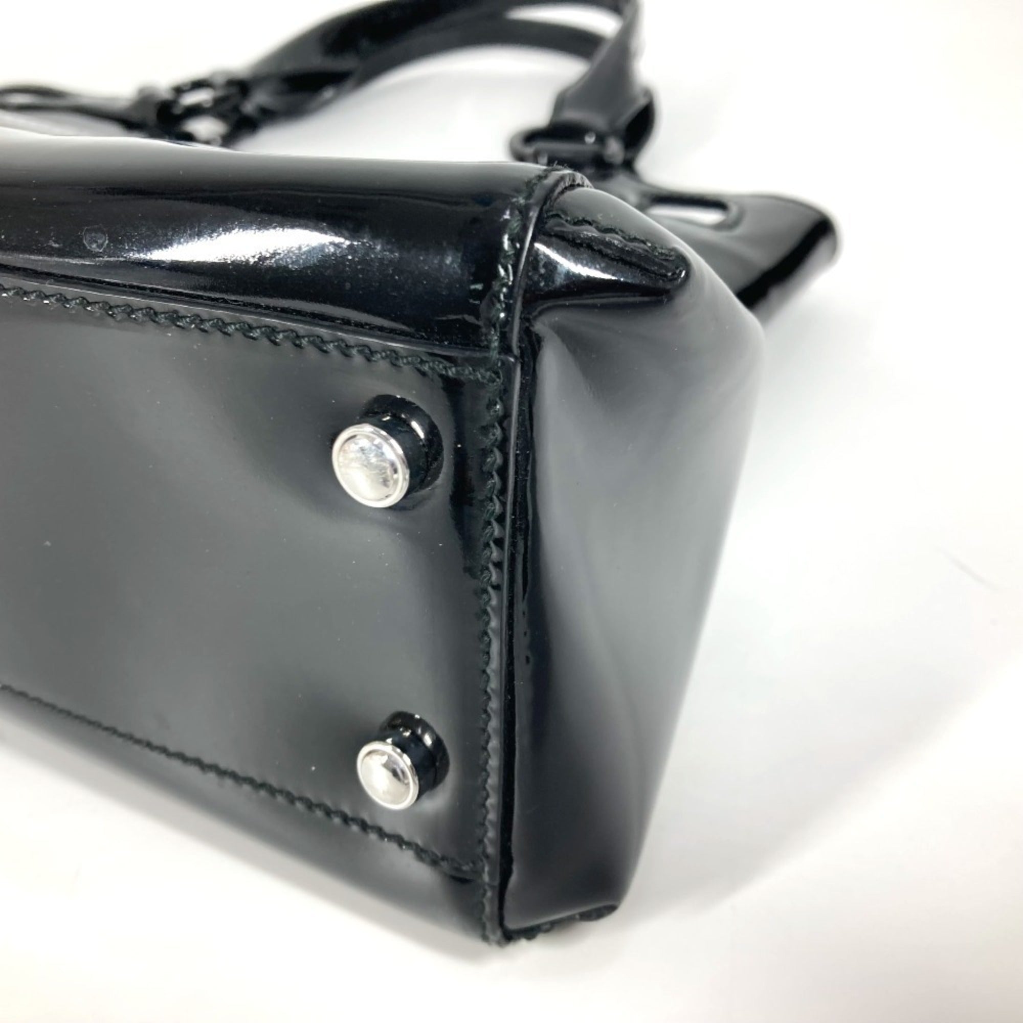 Cartier Black Leather Handbag Tote Bag (Pre-Owned)