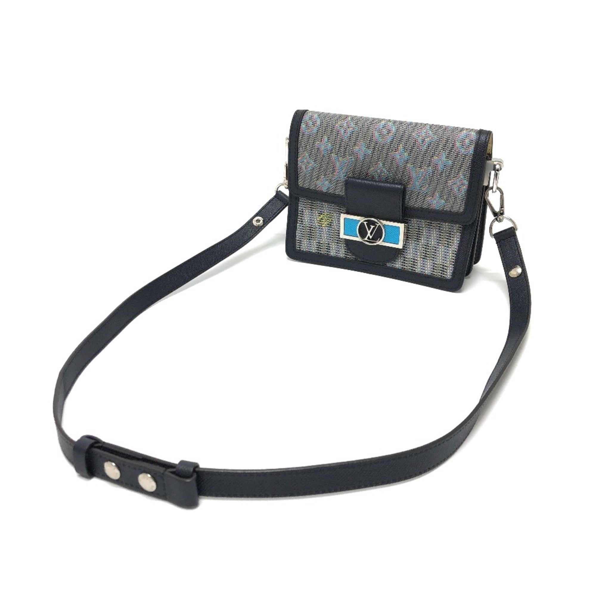 Louis Vuitton Blue Multi-Color Leather Shoulder Bag (Pre-Owned)