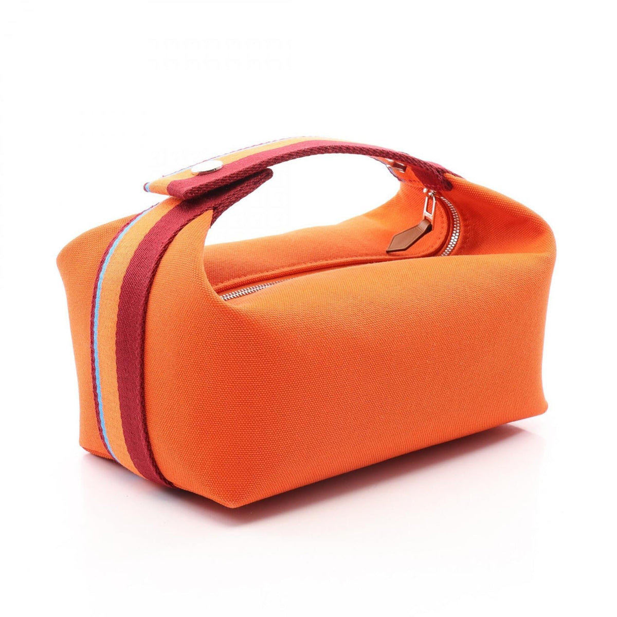 Hermes Bordeaux Orange Canvas Handbag (Pre-Owned)
