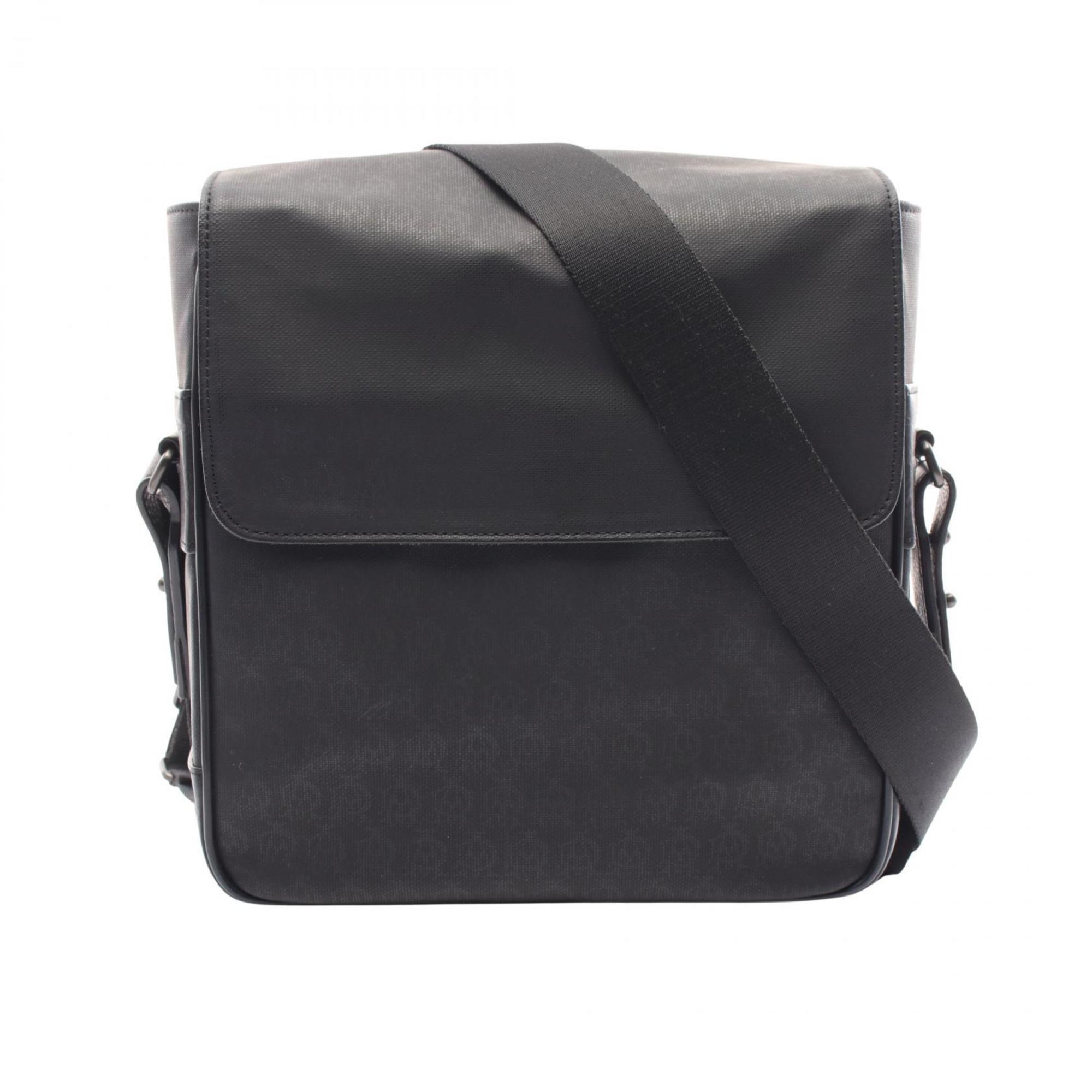Dunhill Black Coated Canvas Shoulder Bag (Pre-Owned)