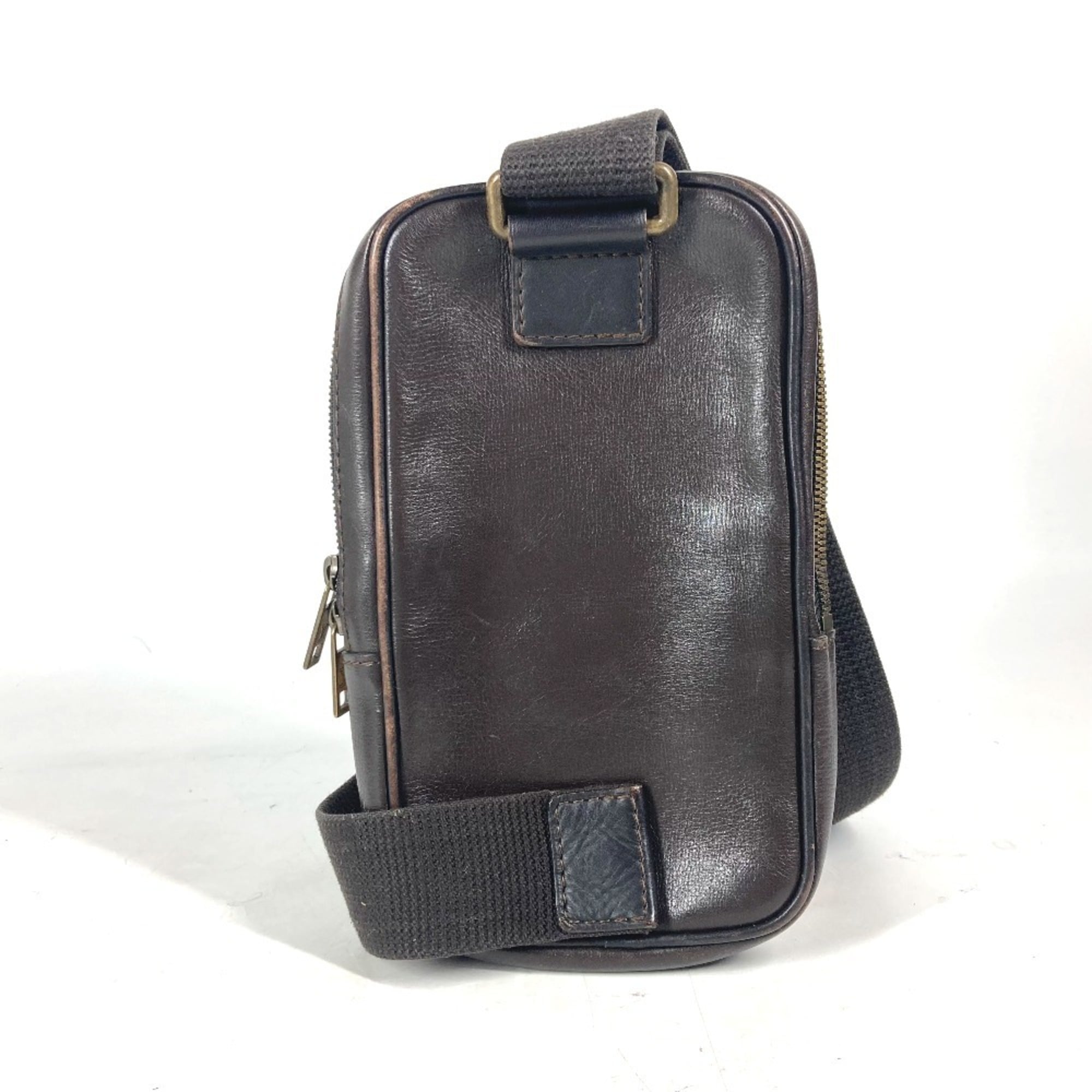 Louis Vuitton Brown Coffee Utah Leather Handbag Sling Bag (Pre-Owned)