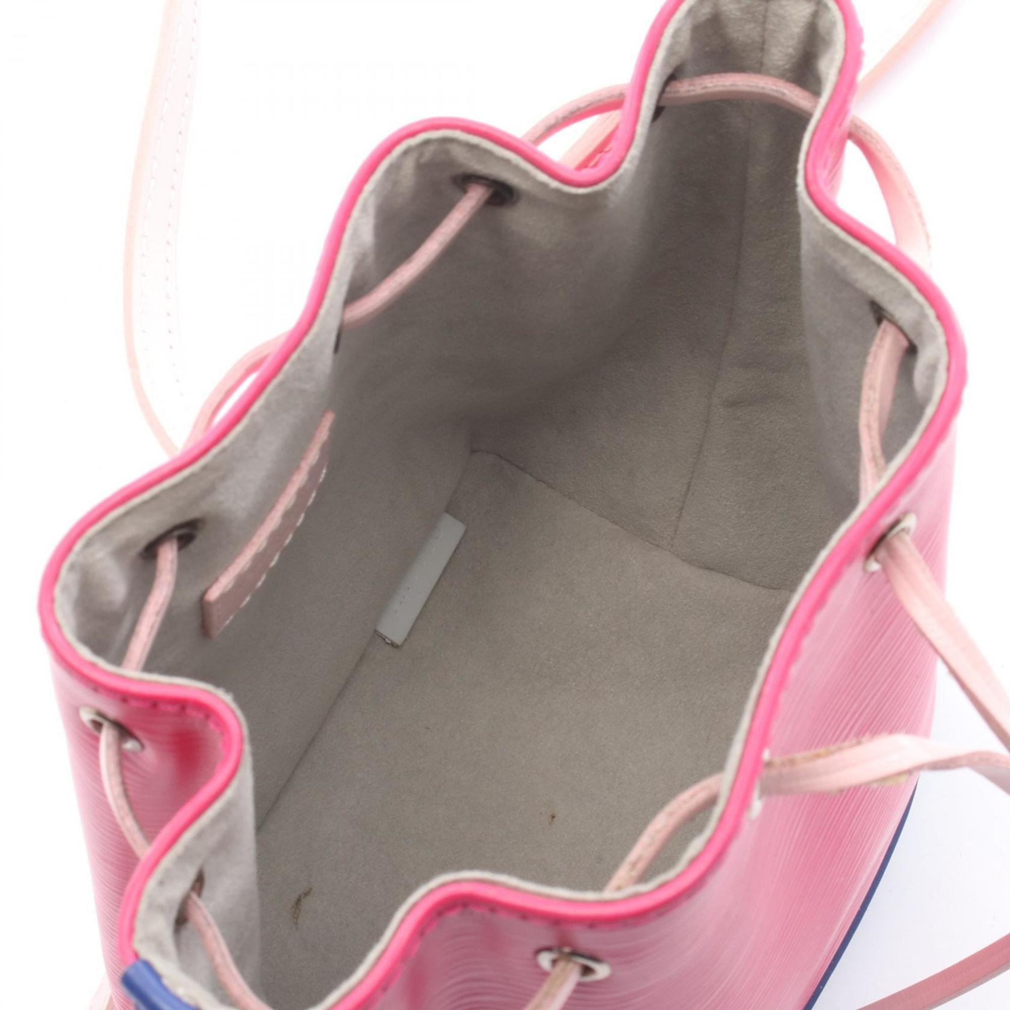Louis Vuitton Blue Fuchsia Pink Epi Leather Handbag Shoulder Bag (Pre-Owned)