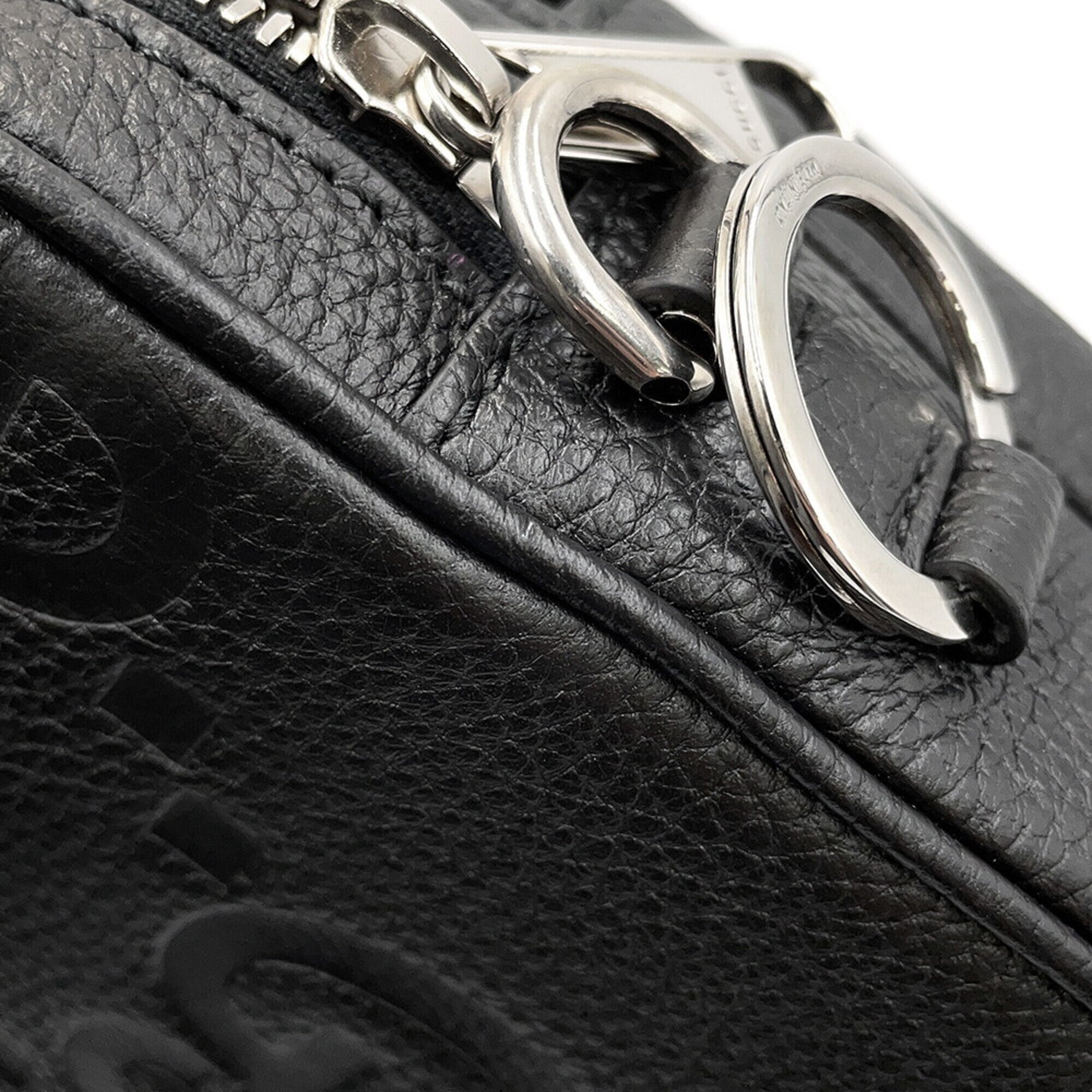 Gucci Black Leather Handbag Shoulder Bag (Pre-Owned)
