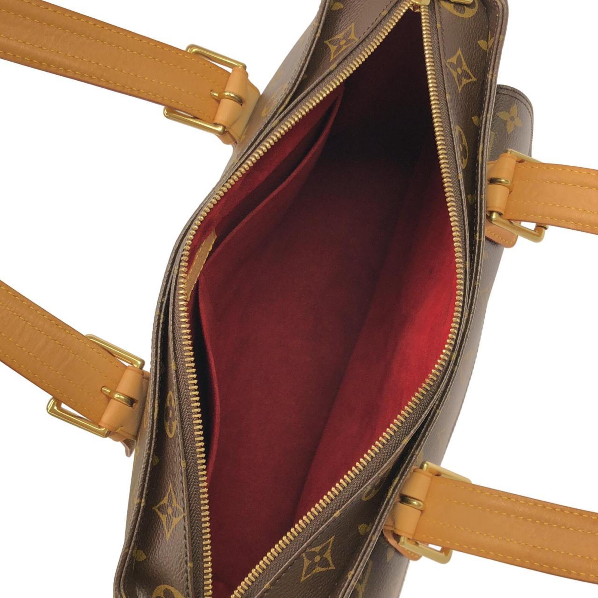 Louis Vuitton Marron Coated Canvas Handbag (Pre-Owned)
