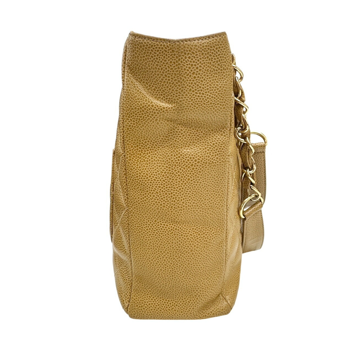 Chanel Beige Grained Calfskin Tote Bag (Pre-Owned)