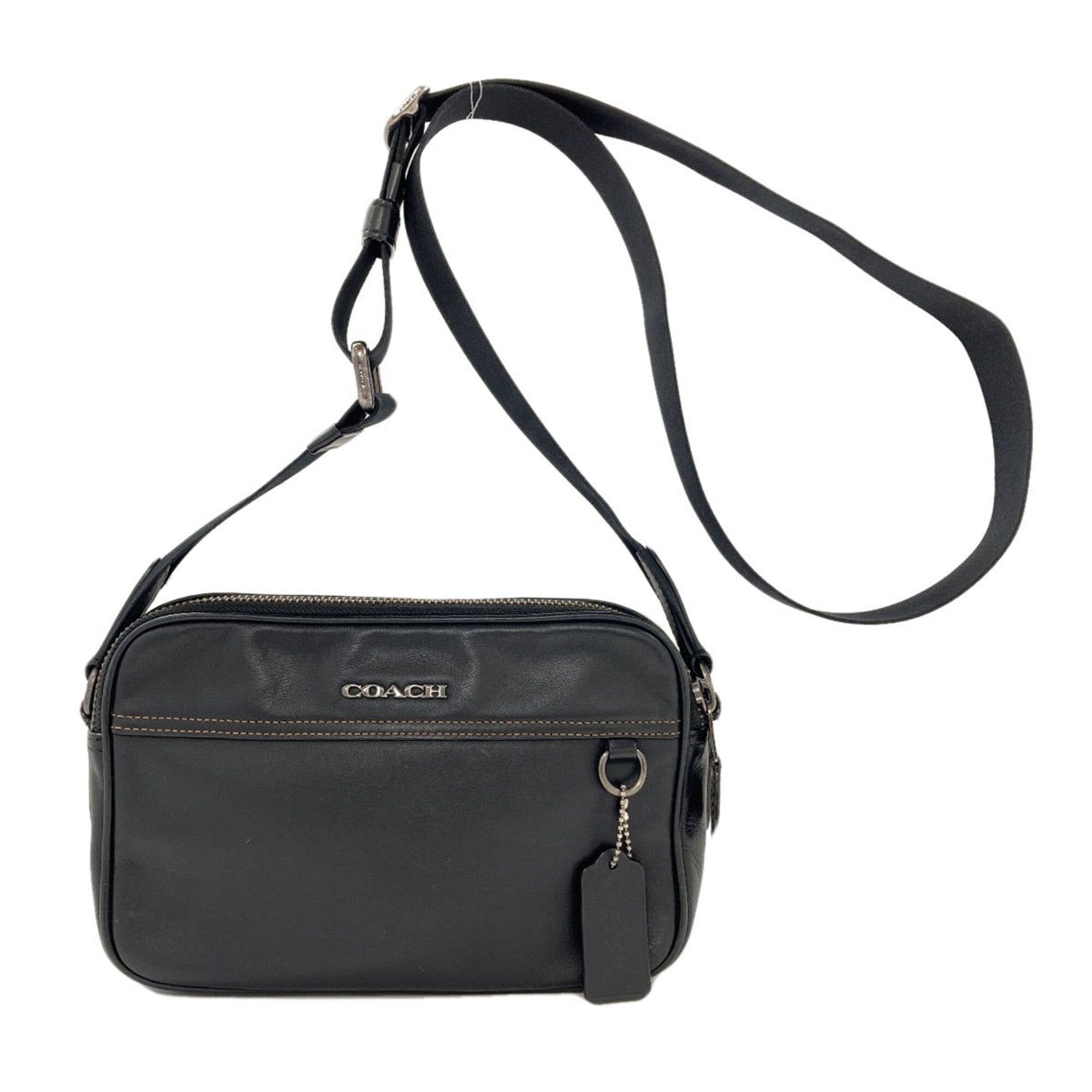 Coach Black Leather Shoulder Bag (Pre-Owned)