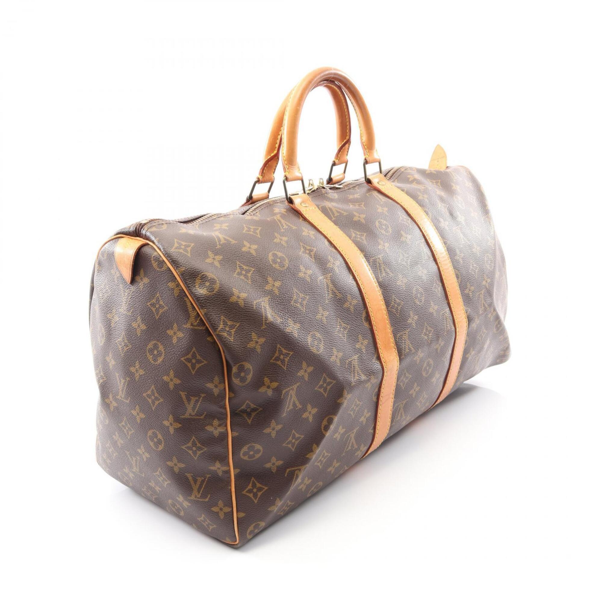 Louis Vuitton Monogram Brown Pvc Boston Bag Handbag (Pre-Owned)