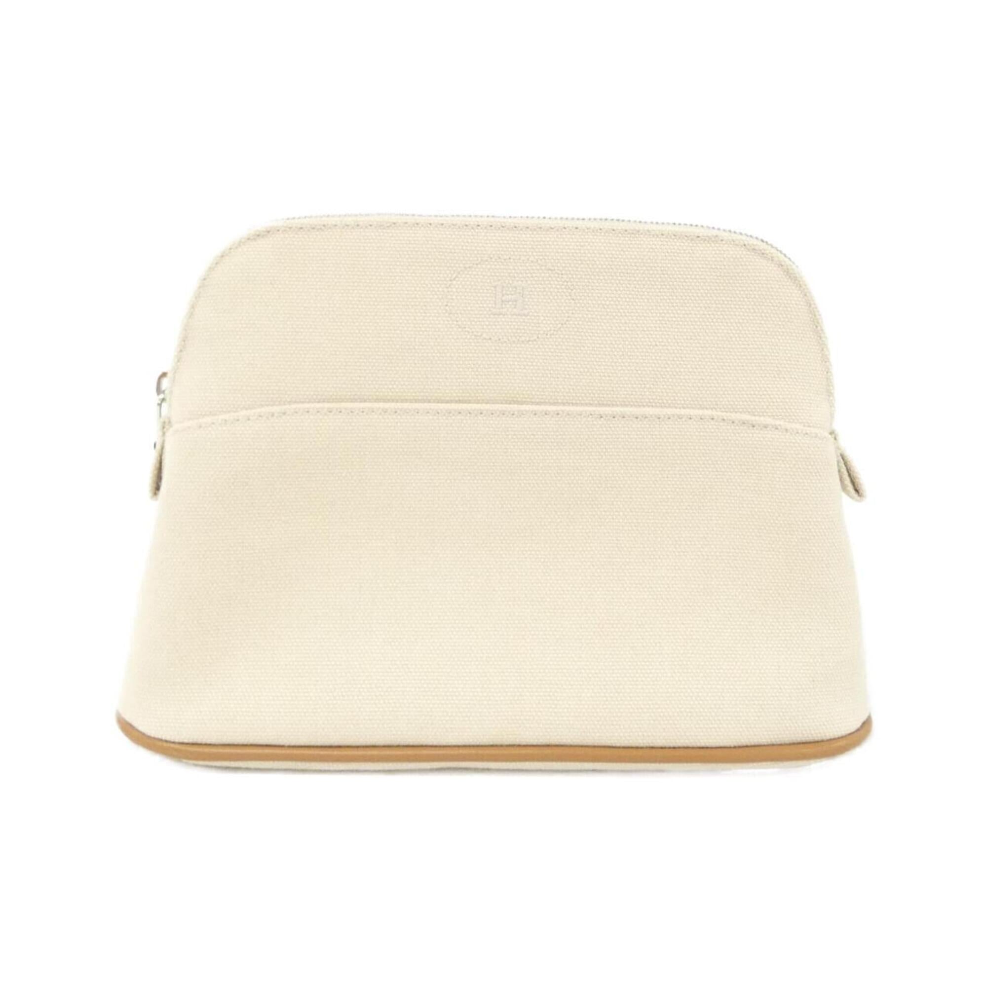 Hermes Beige Natural Canvas Handbag Pouch (Pre-Owned)
