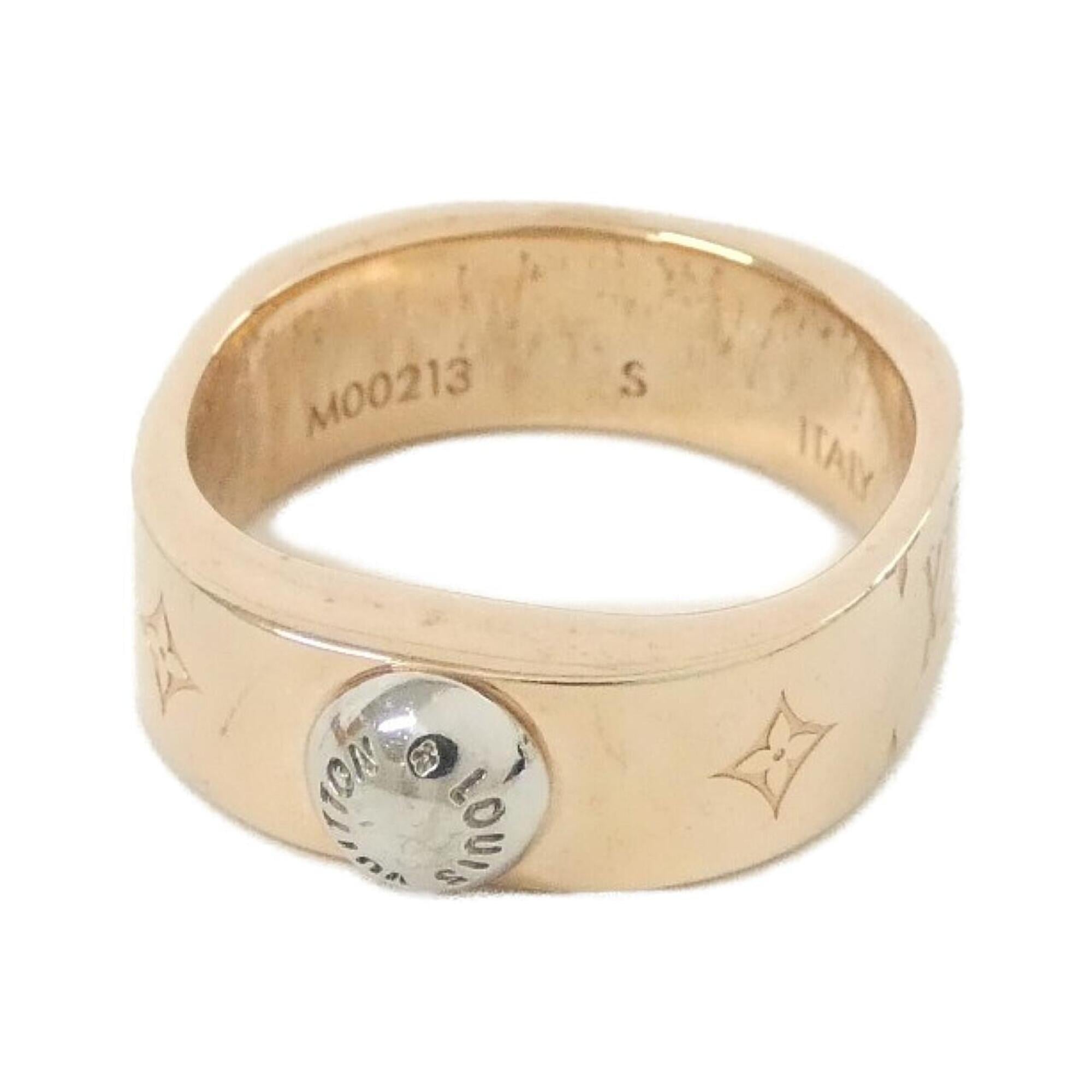 Louis Vuitton Silver Pink Gold Band Ring (Pre-Owned)