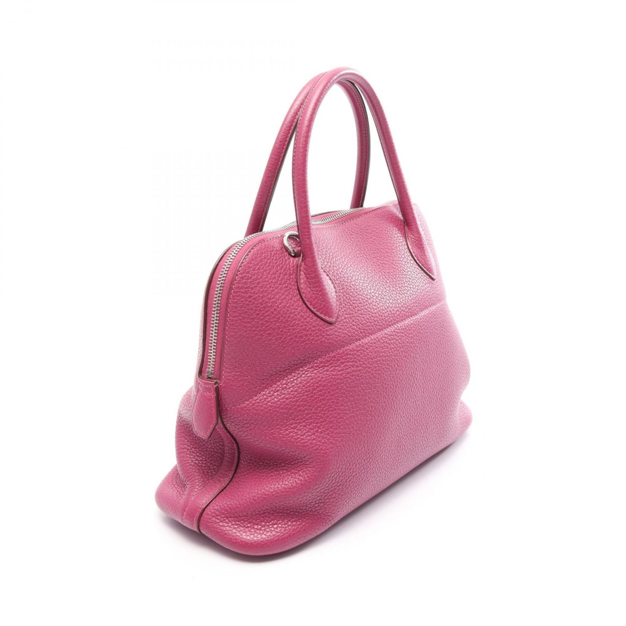 Hermes Purple Taurillon Clemence Leather Handbag (Pre-Owned)