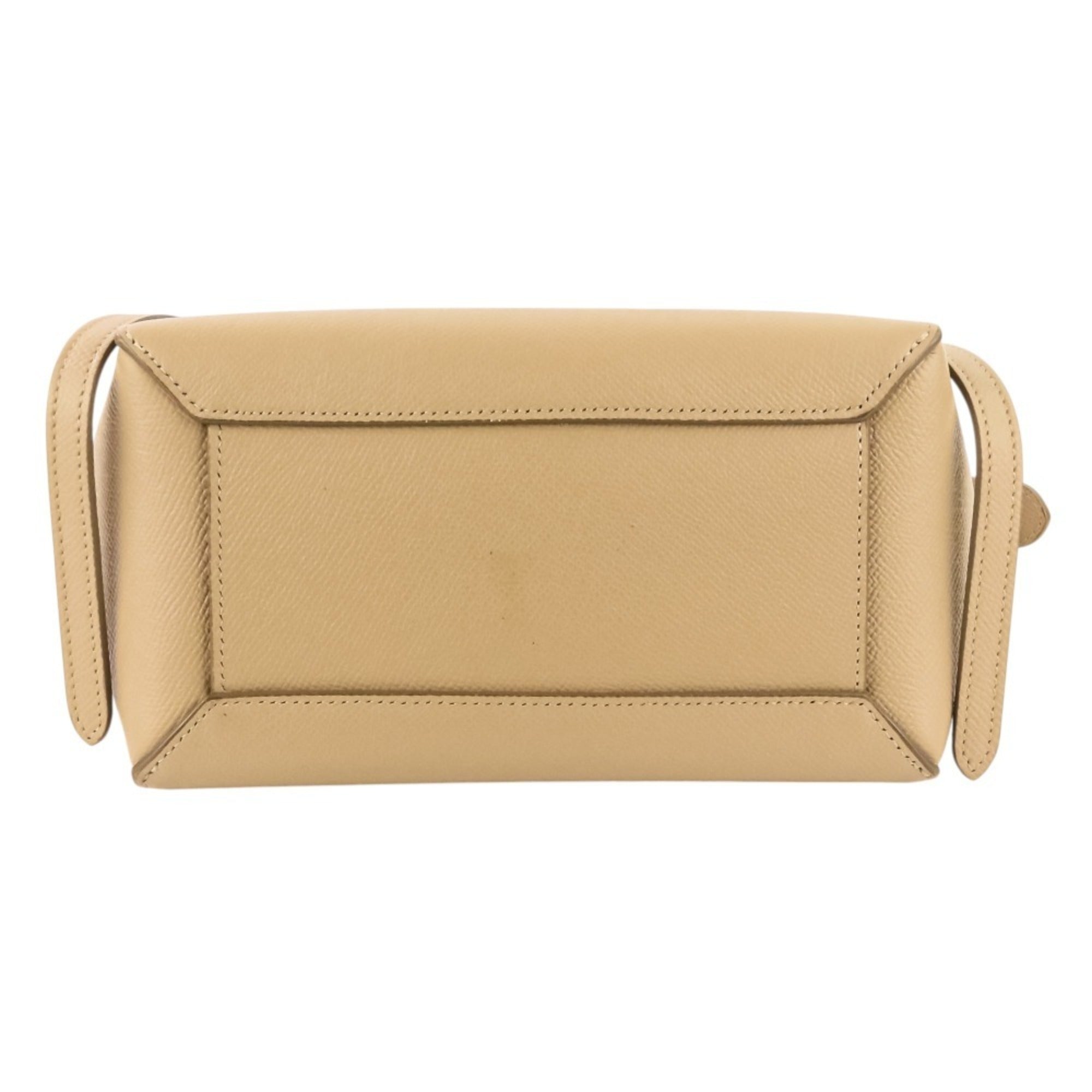 Celine Beige Leather Shoulder Bag (Pre-Owned)