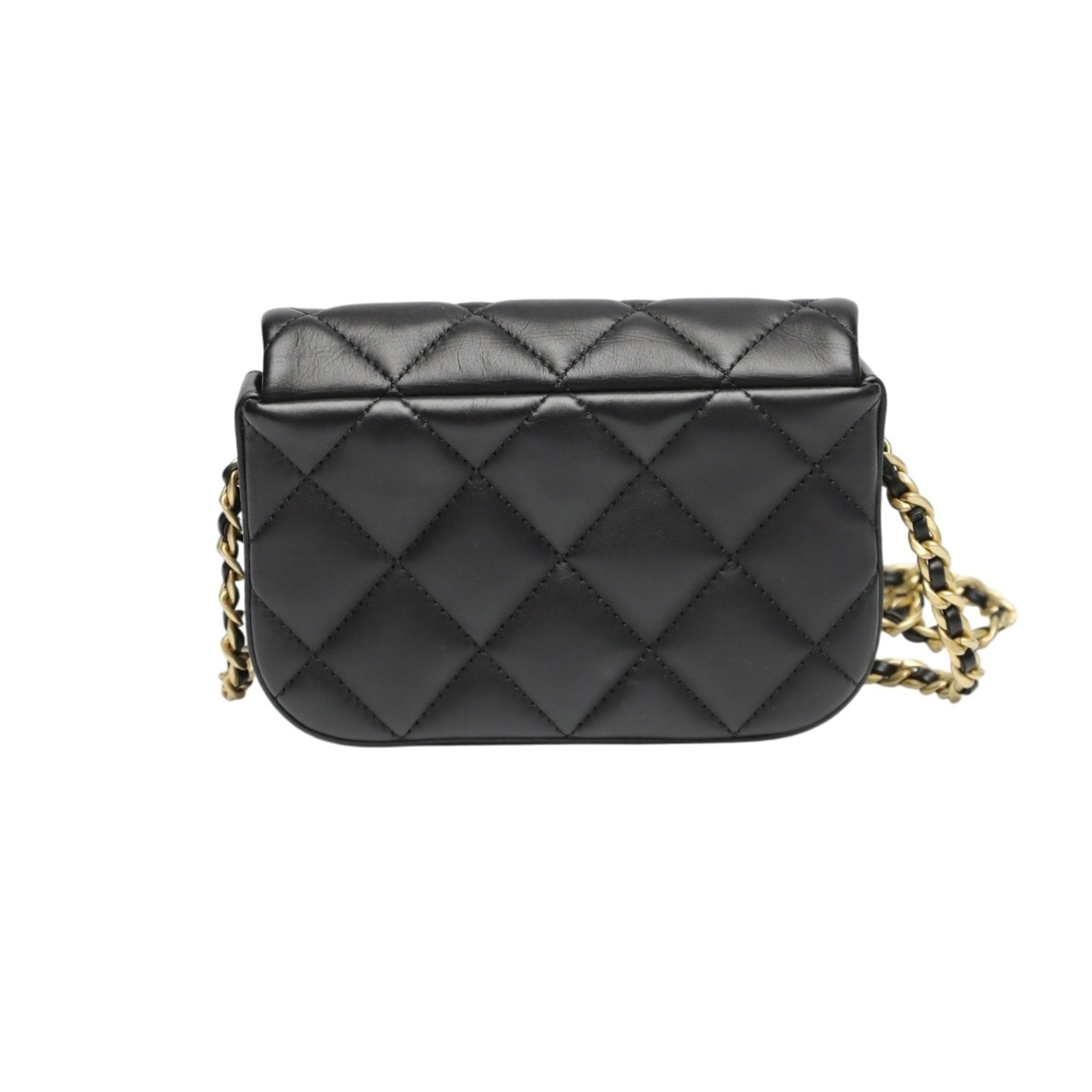 Chanel Black Leather Shoulder Bag (Pre-Owned)