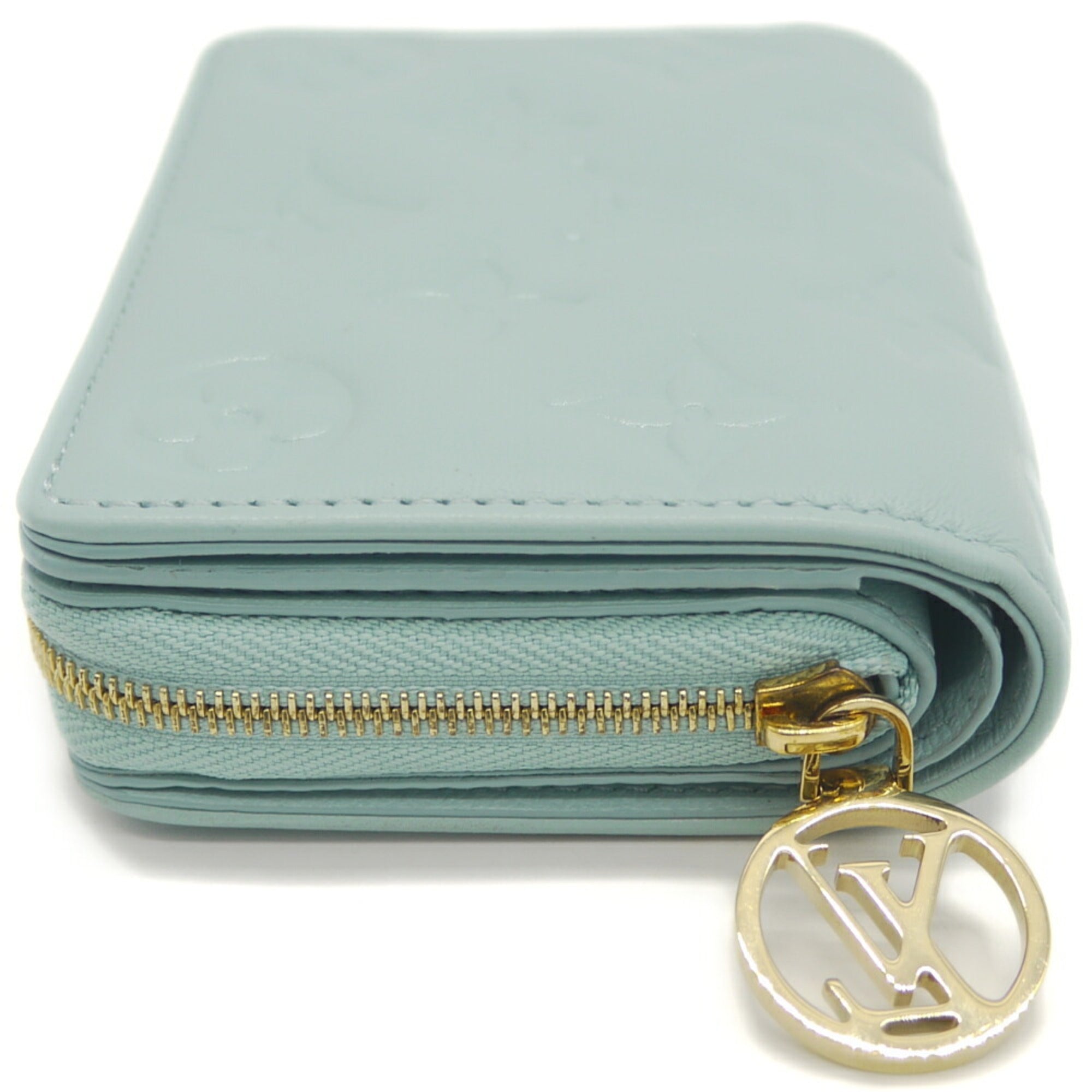 Louis Vuitton Blue Leather Long Wallet (Bi-Fold) (Pre-Owned)