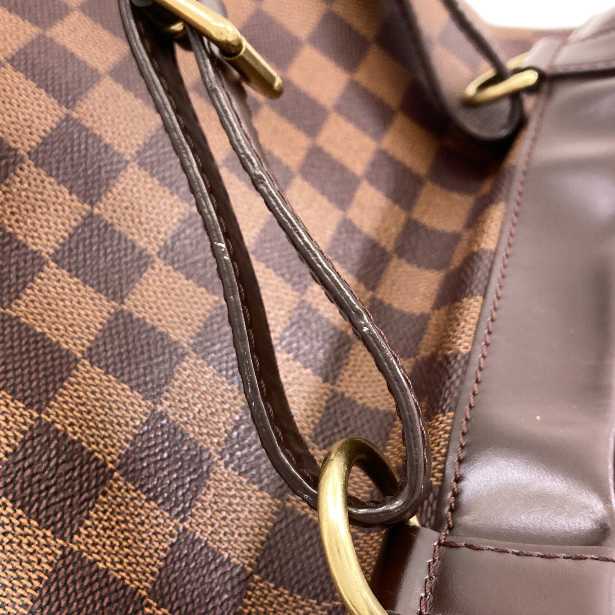 Louis Vuitton Damier Canvas Ebene Damier Canvas Backpack (Pre-Owned)