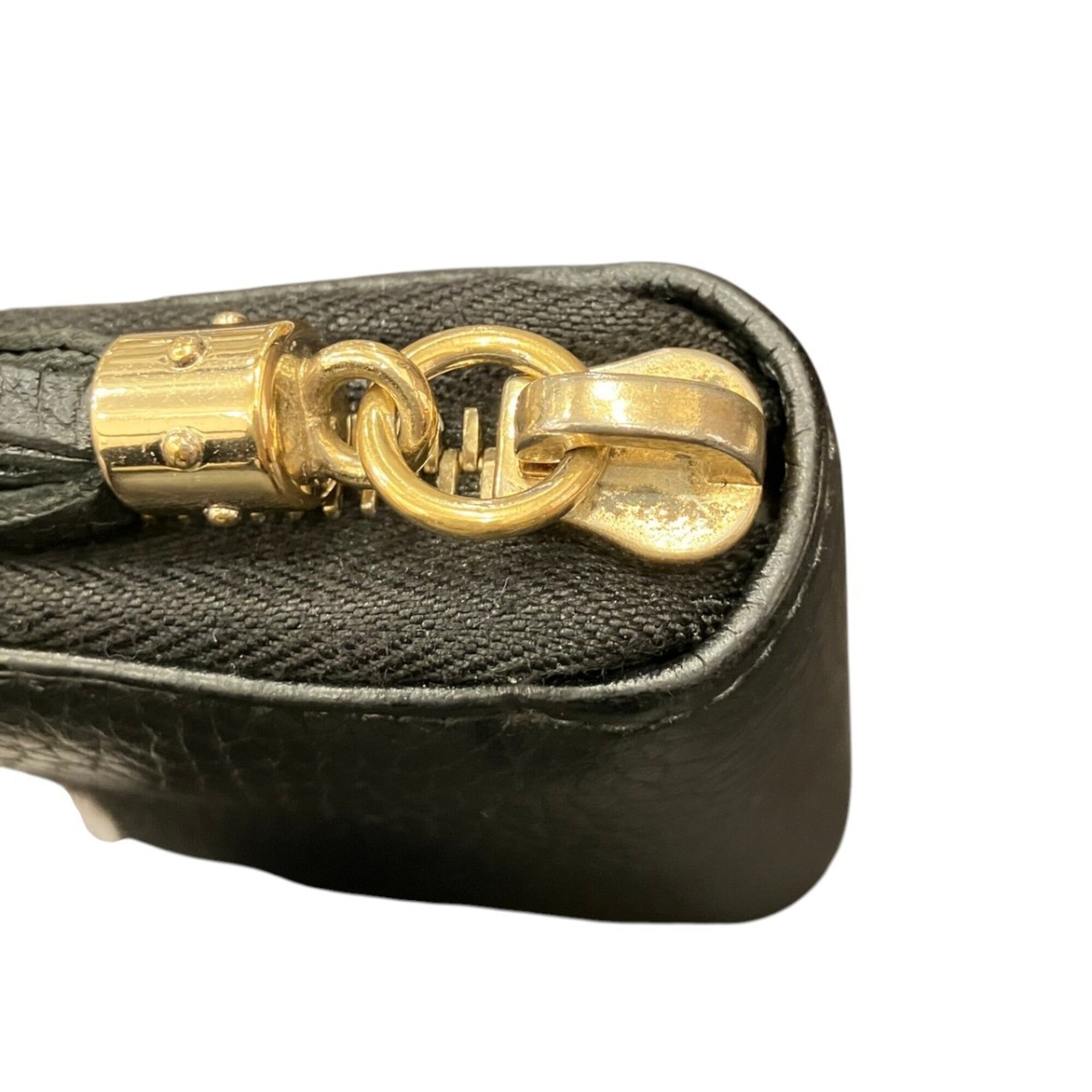 Gucci Black Leather Coin Purse/Coin Case (Pre-Owned)
