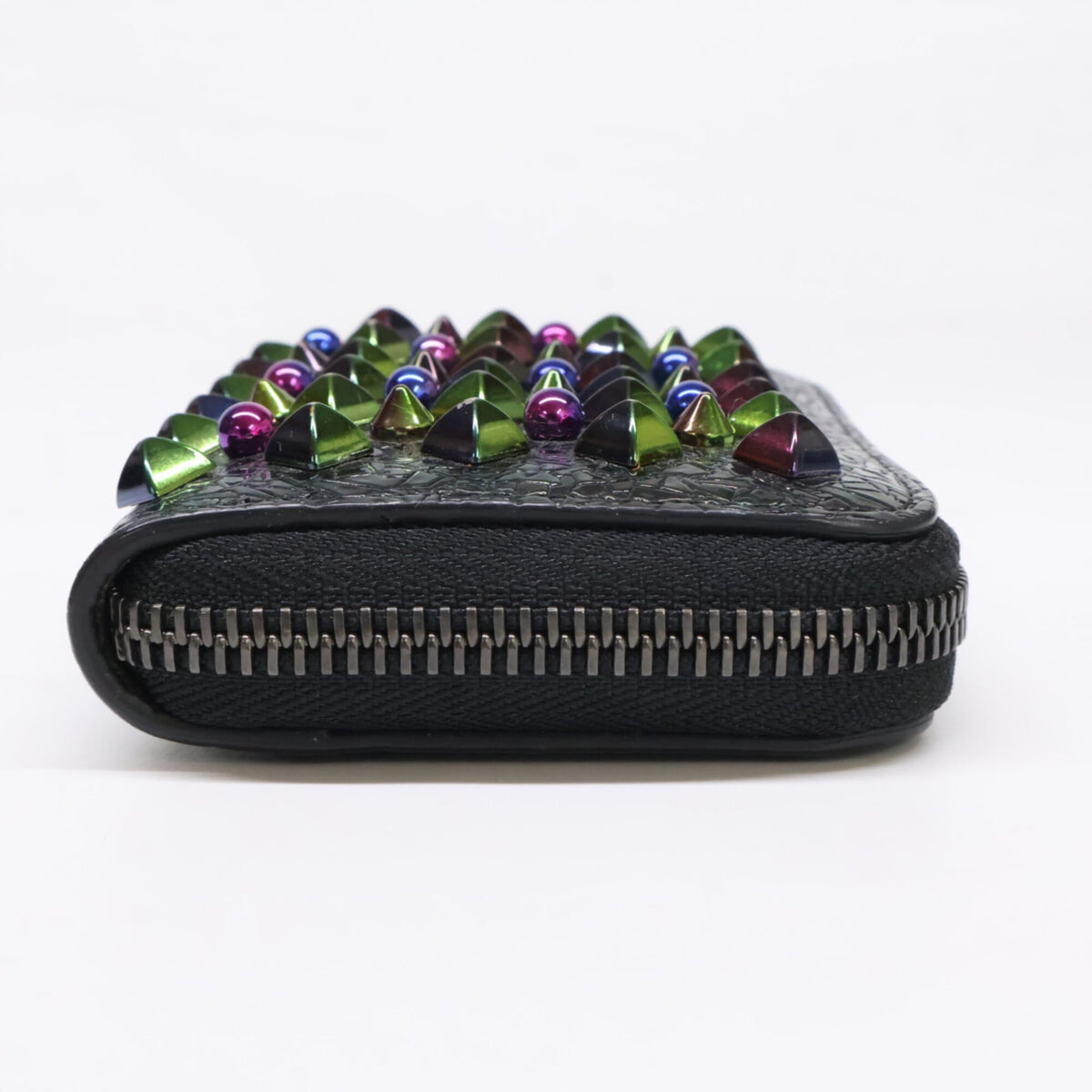 Christian Louboutin Black Multi-Color Coin Purse/Coin Case (Pre-Owned)